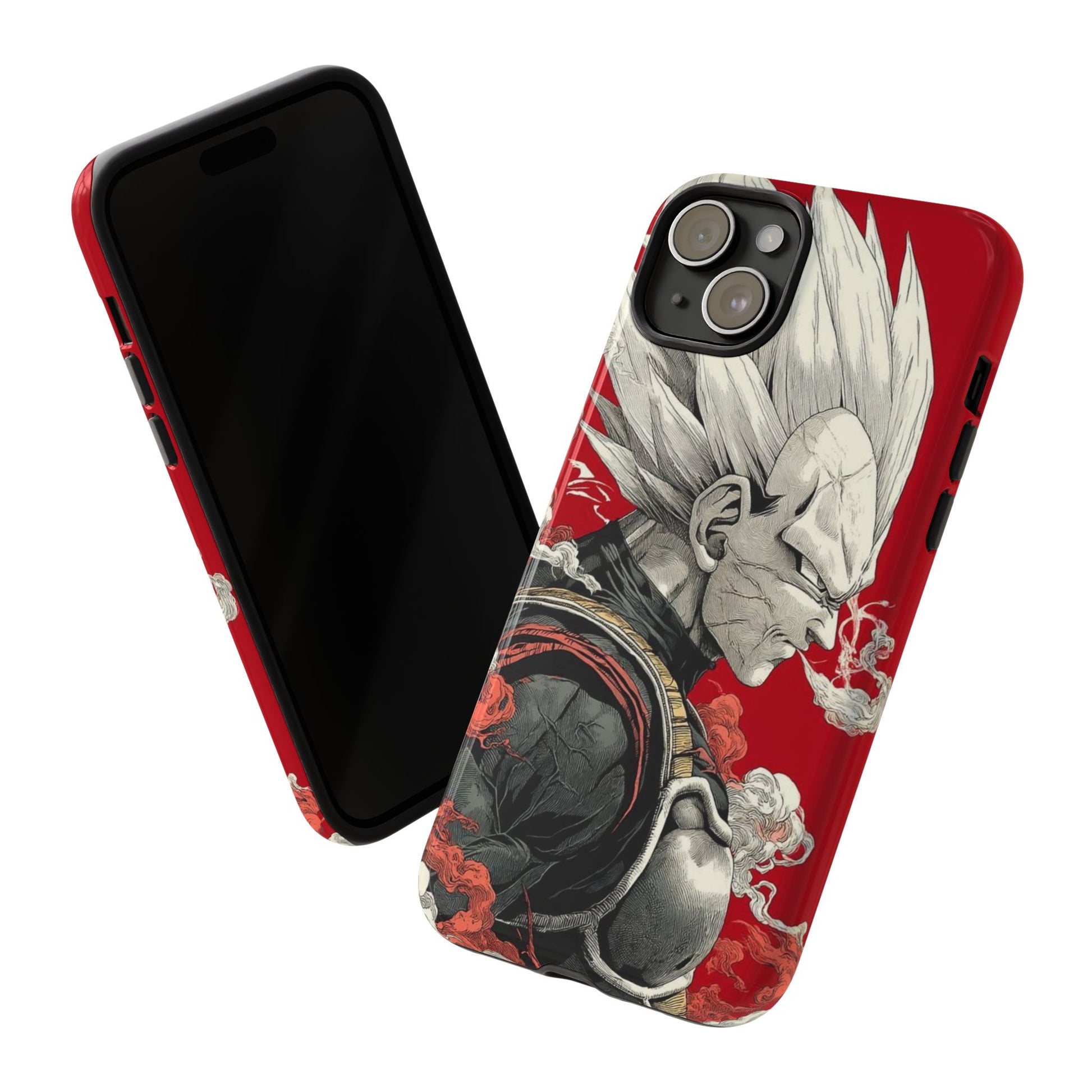 Dragon Ball Z Vegeta Anime Tough Cases for iPhones, Samsung, and Pixel