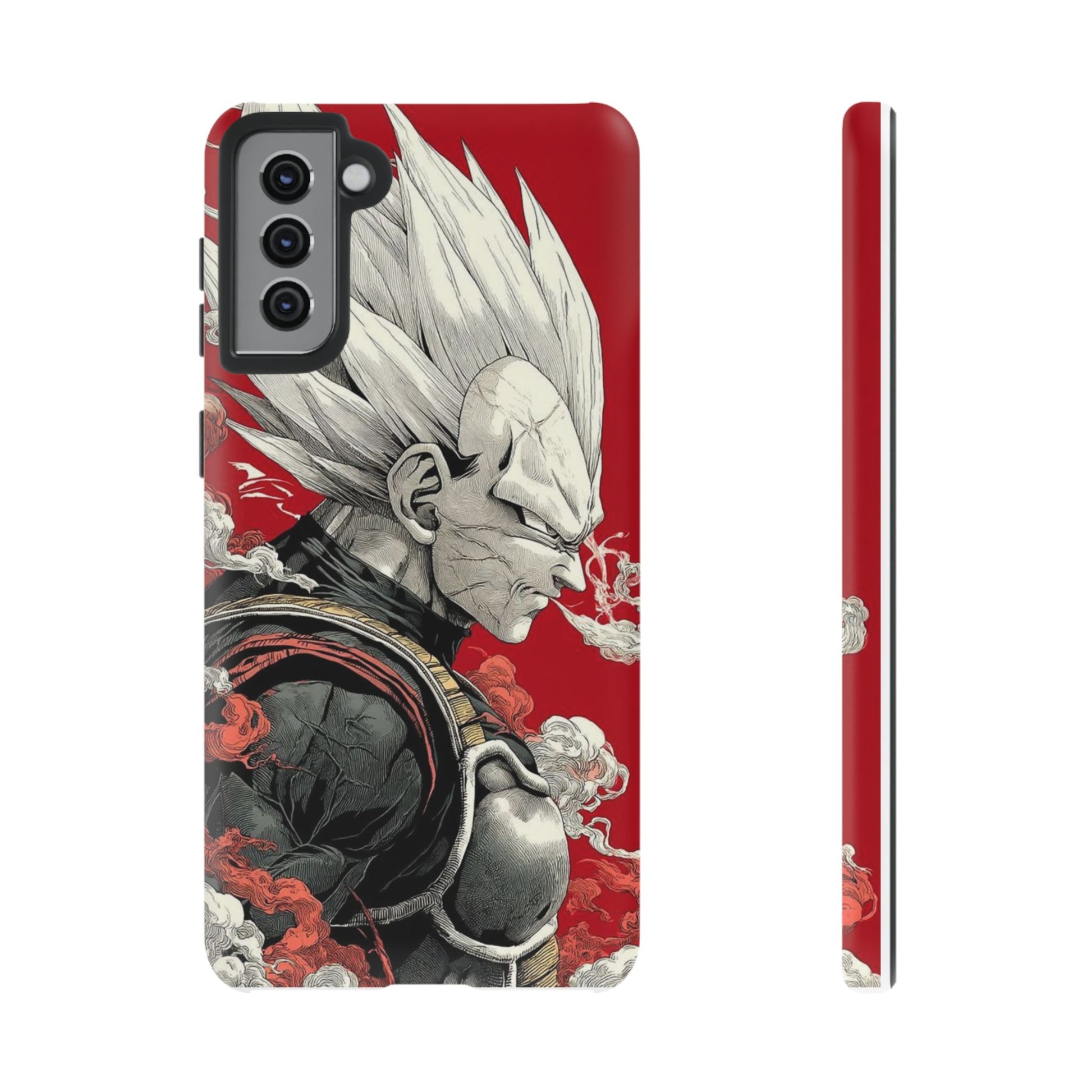Dragon Ball Z Vegeta Anime Tough Cases for iPhones, Samsung, and Pixel