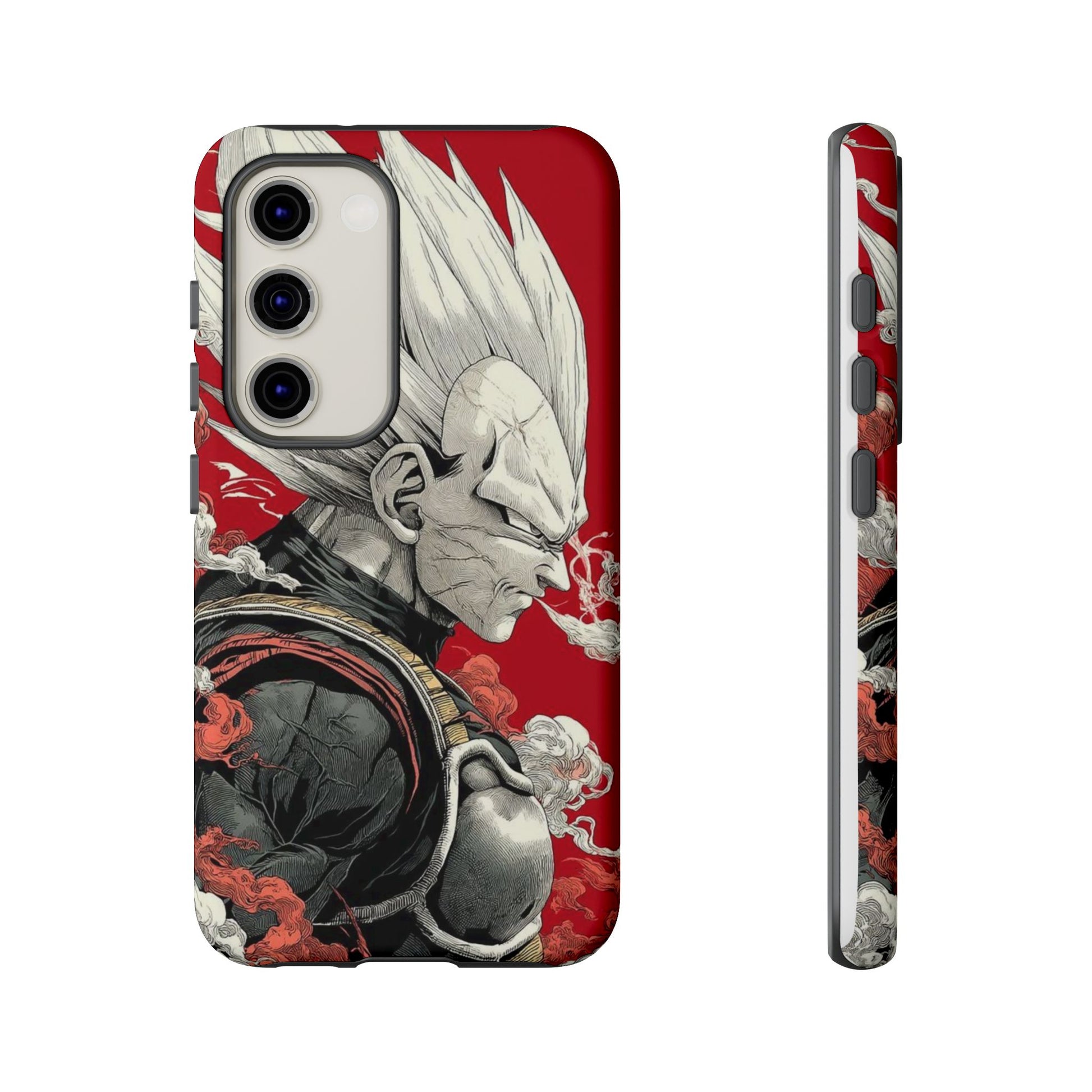 Dragon Ball Z Vegeta Anime Tough Cases for iPhones, Samsung, and Pixel