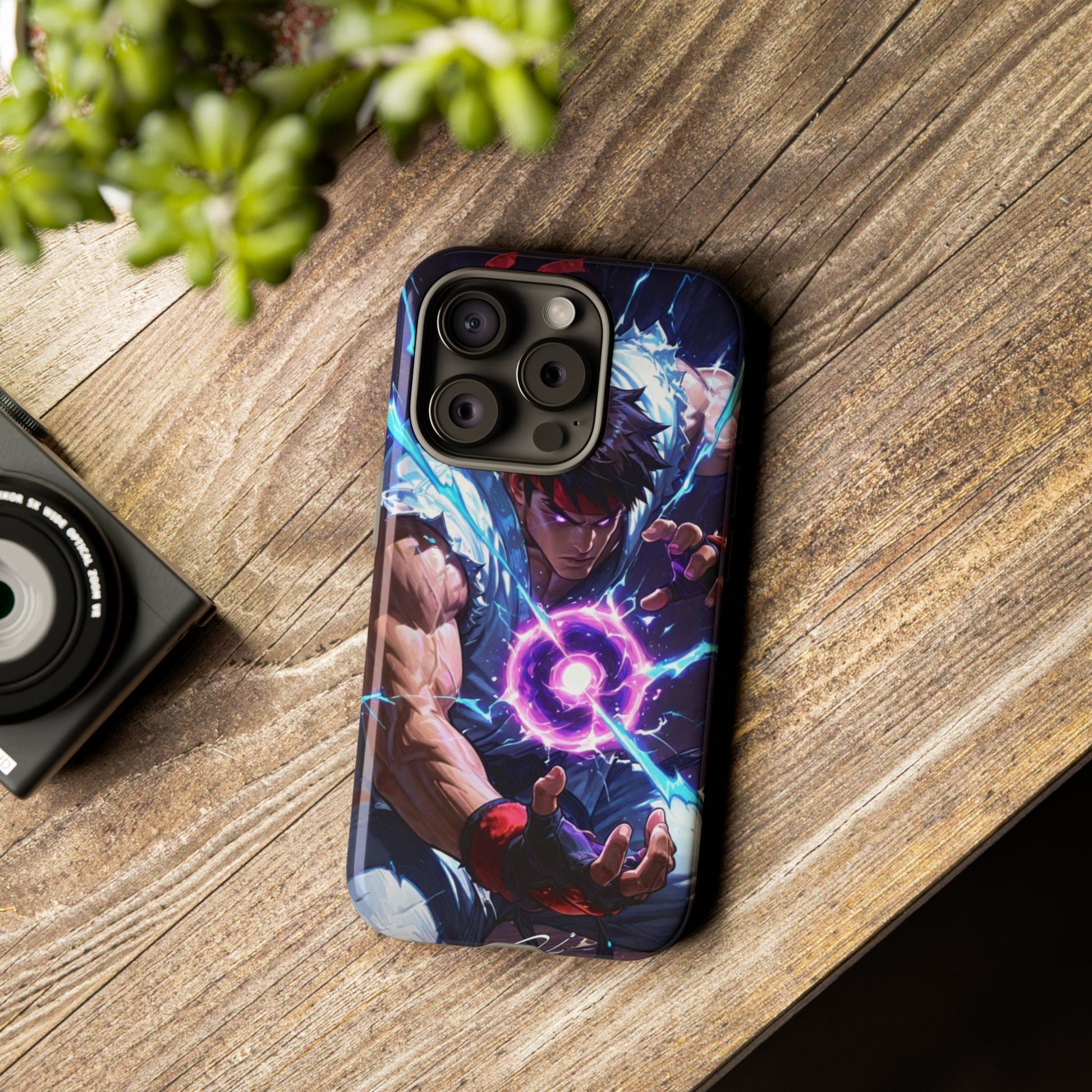Street Fighter Ryu Gamer Art Tough Cases for iPhones, Samsung, and Pixel