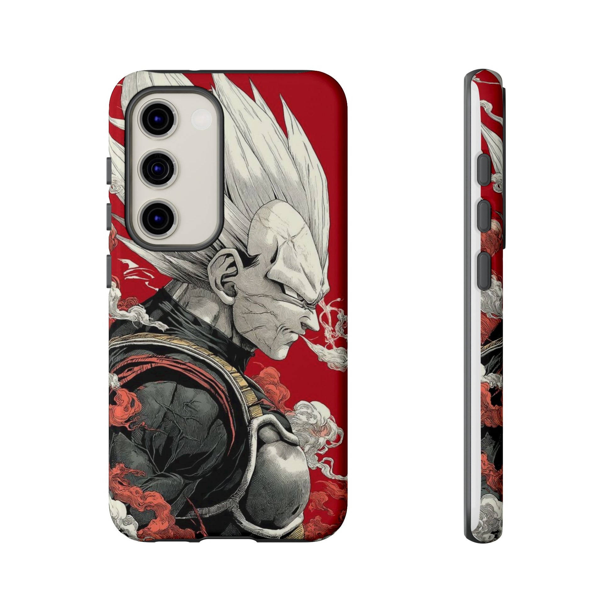 Dragon Ball Z Vegeta Anime Tough Cases for iPhones, Samsung, and Pixel