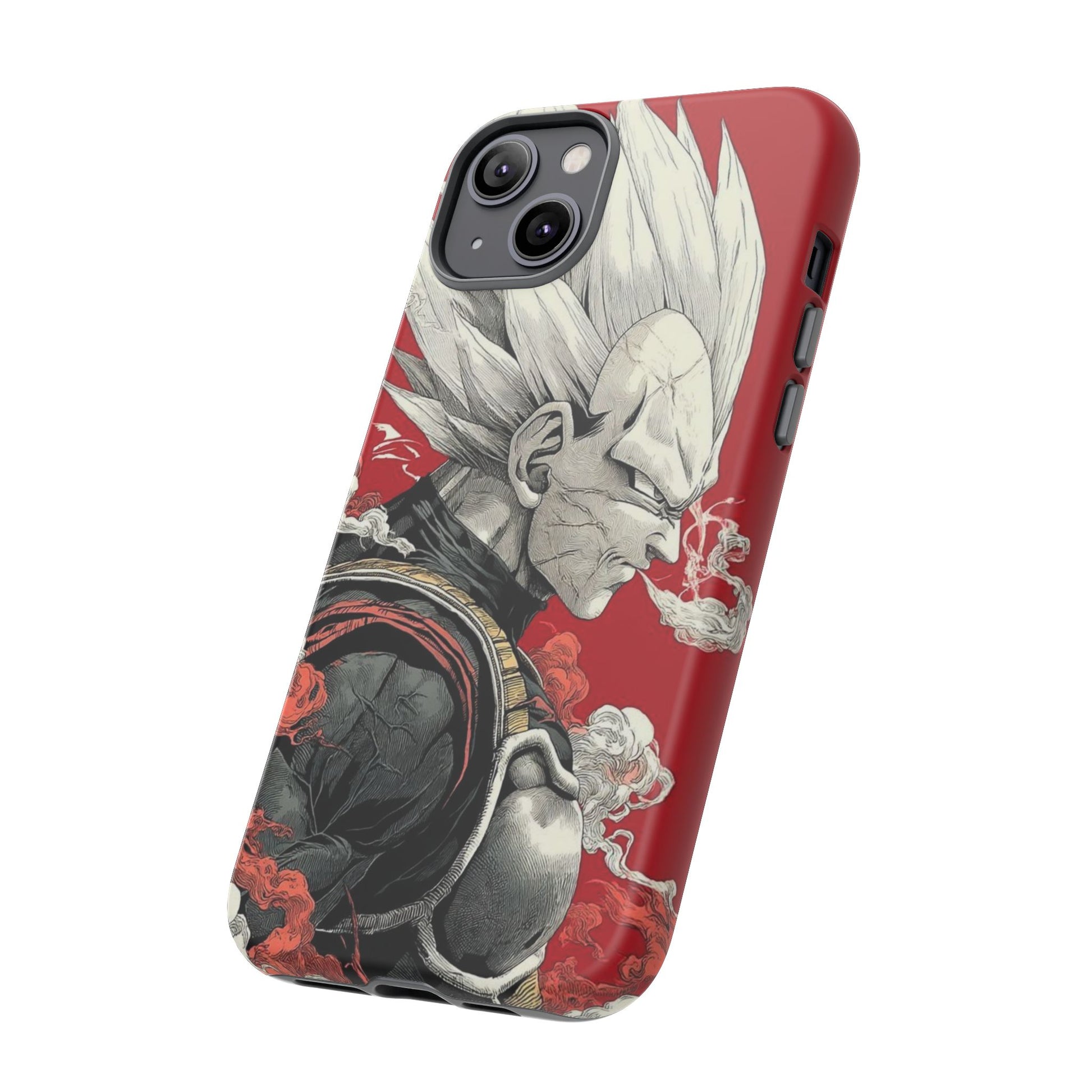 Dragon Ball Z Vegeta Anime Tough Cases for iPhones, Samsung, and Pixel
