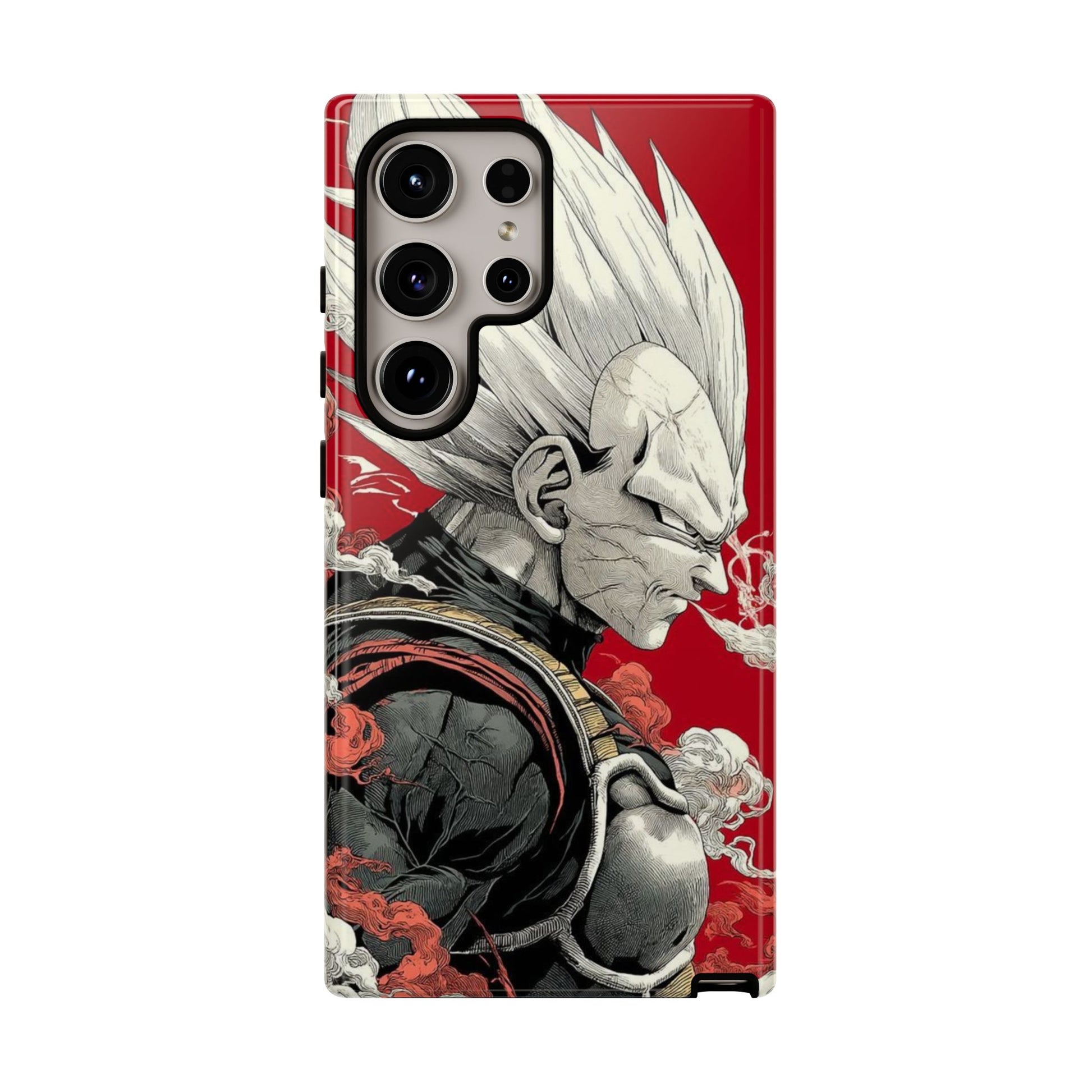 Dragon Ball Z Vegeta Anime Tough Cases for iPhones, Samsung, and Pixel