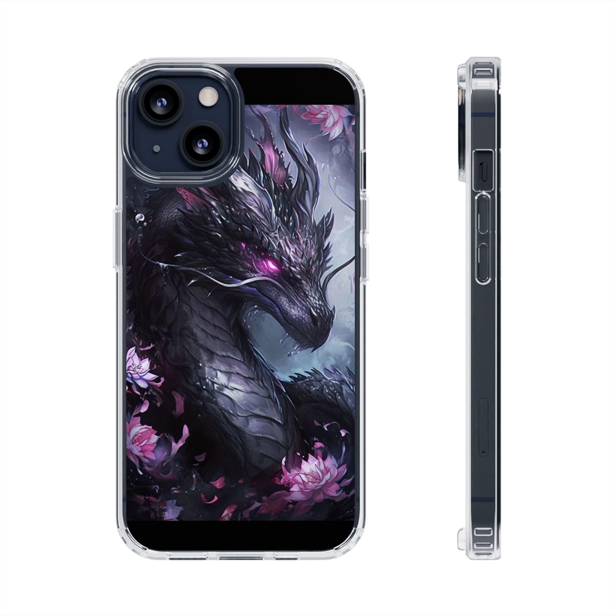 Phone Cases, Purple Dragon Design, iPhone Samsung Case, Protective Cover, Unique