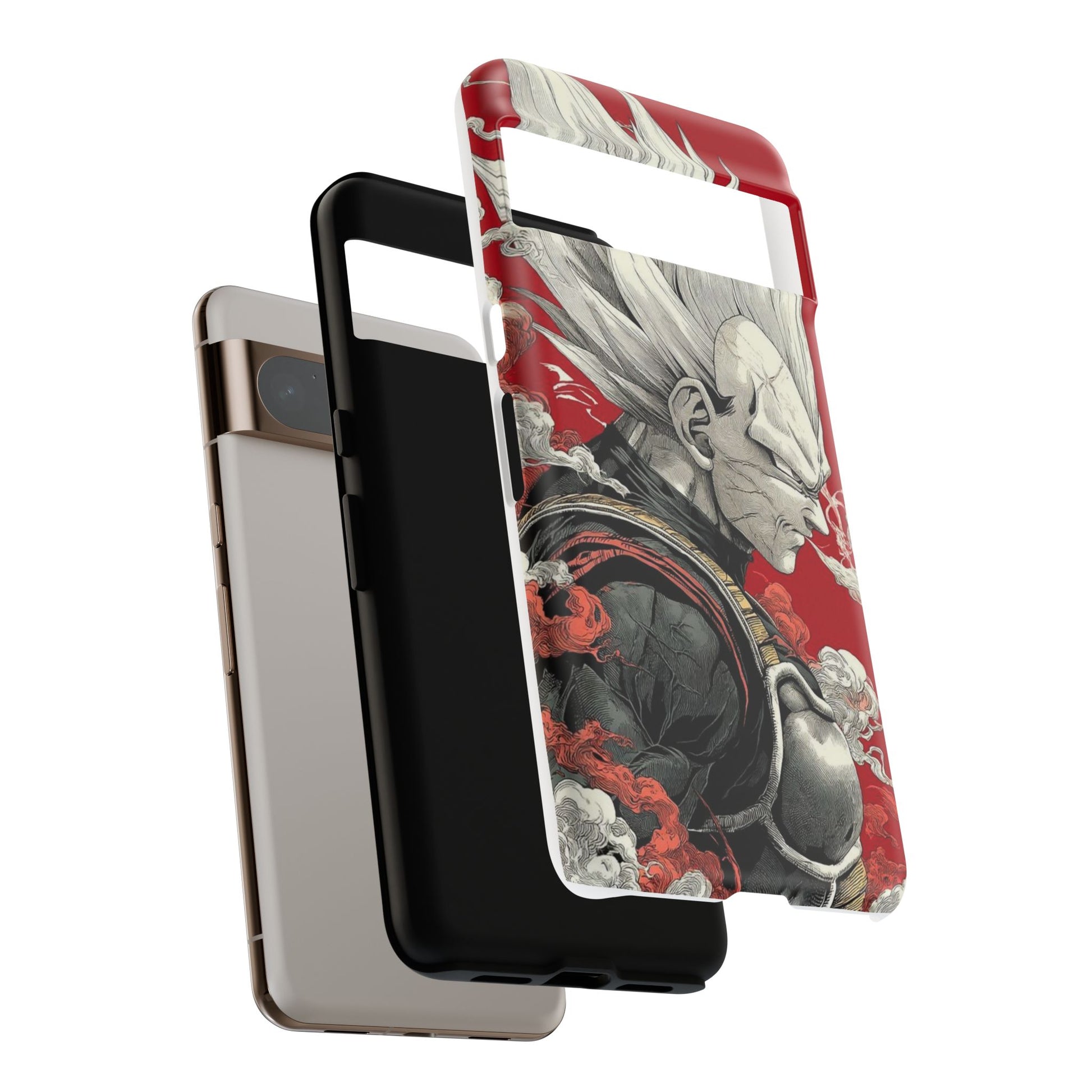 Dragon Ball Z Vegeta Anime Tough Cases for iPhones, Samsung, and Pixel