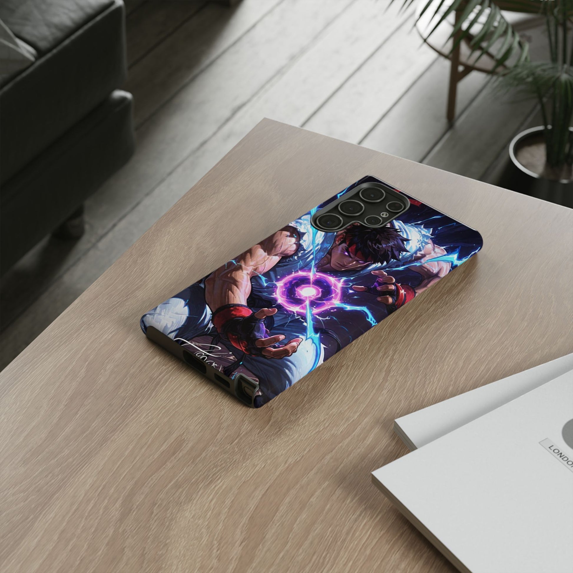Street Fighter Ryu Gamer Art Tough Cases for iPhones, Samsung, and Pixel