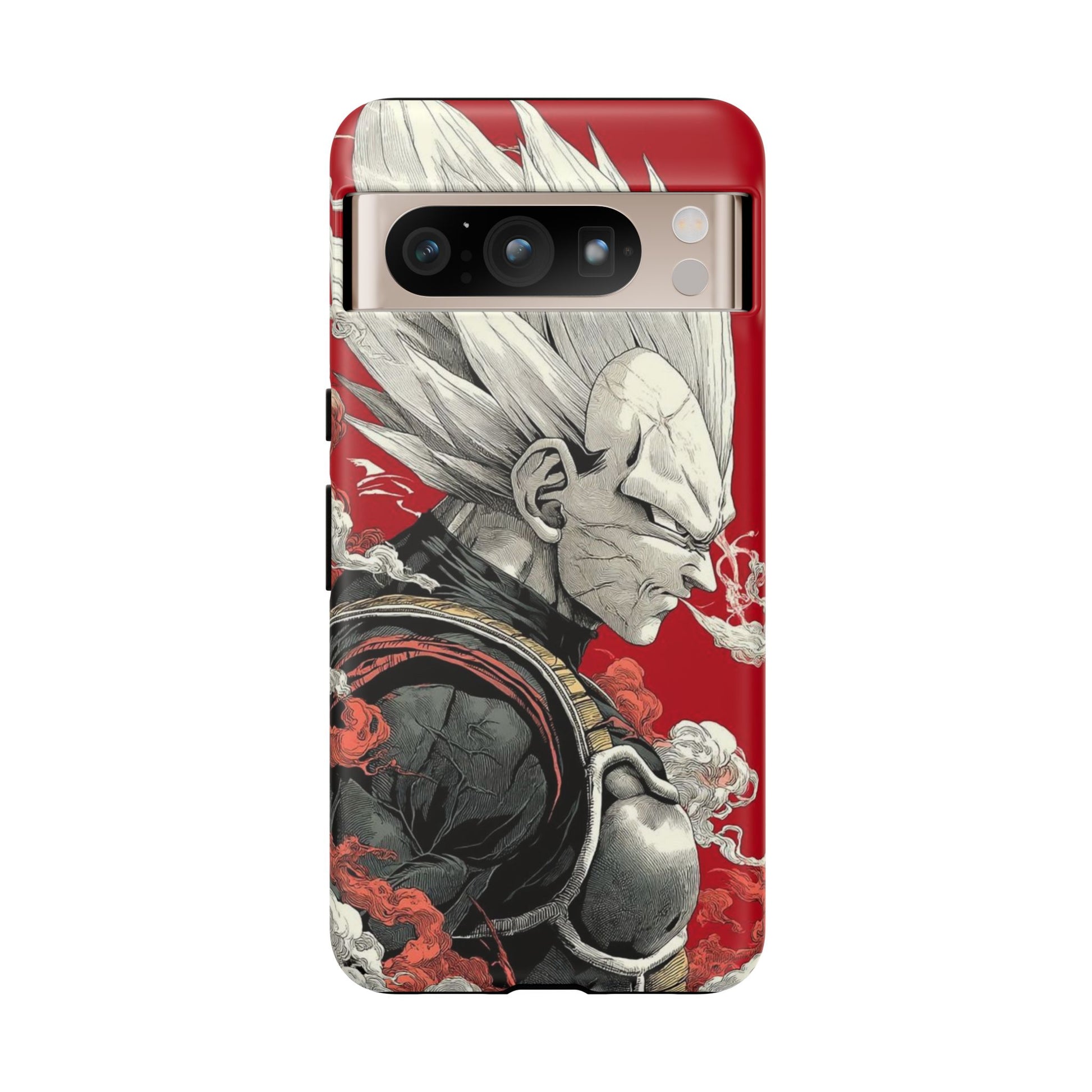 Dragon Ball Z Vegeta Anime Tough Cases for iPhones, Samsung, and Pixel
