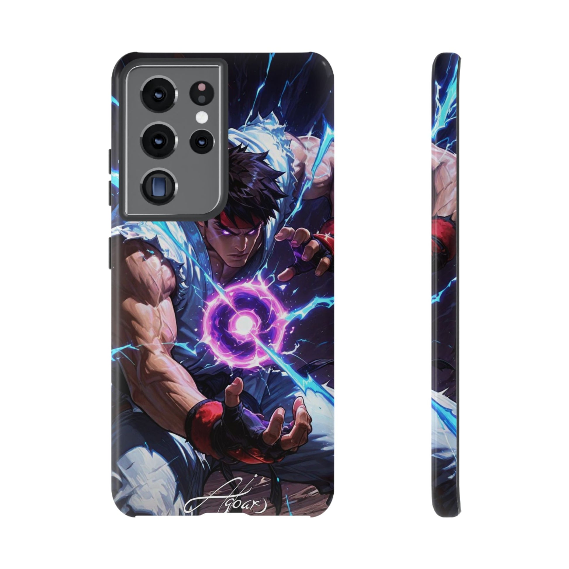 Street Fighter Ryu Gamer Art Tough Cases for iPhones, Samsung, and Pixel