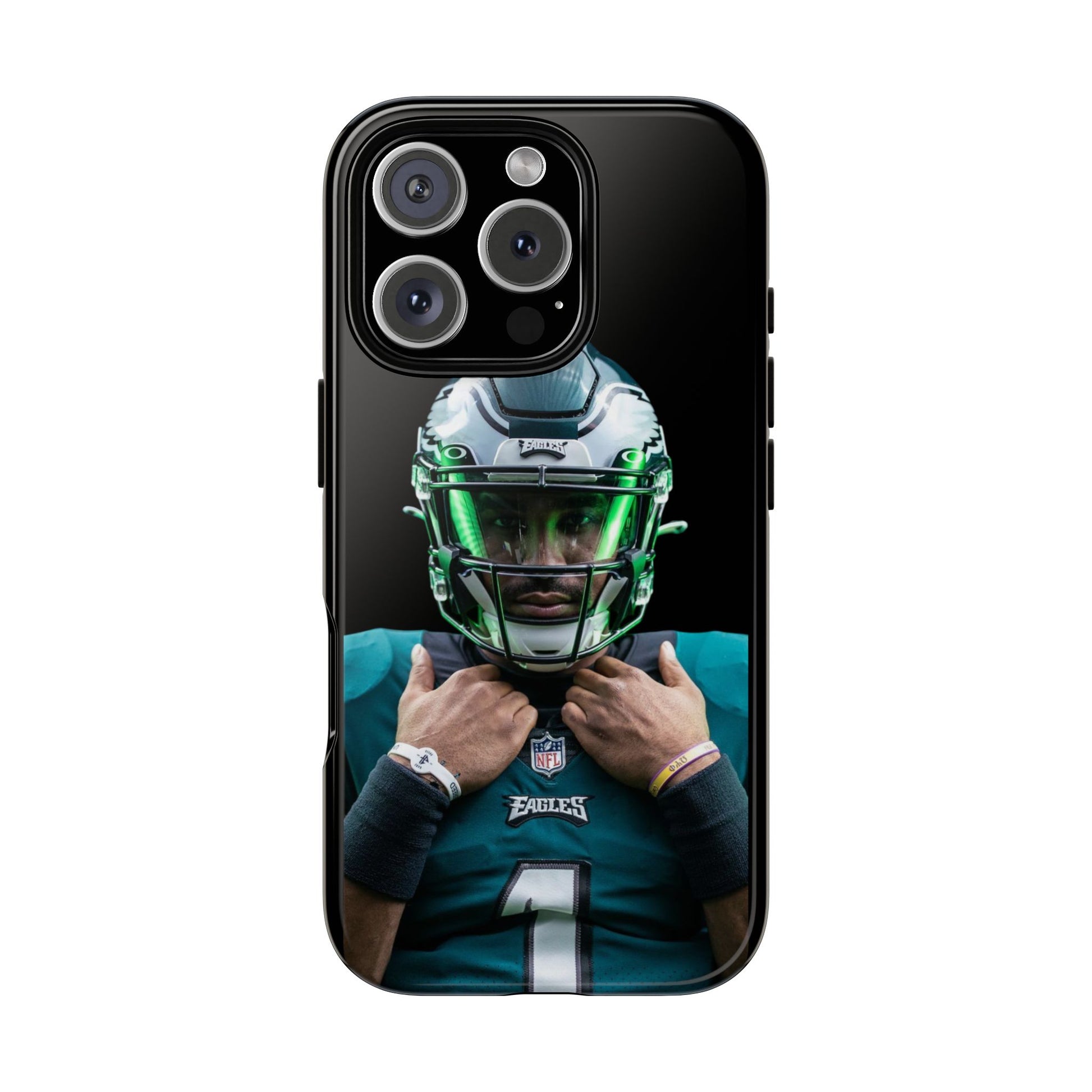 Eagles Football Jalen Hurts Tough Cases for iPhones, Samsung, and Pixel