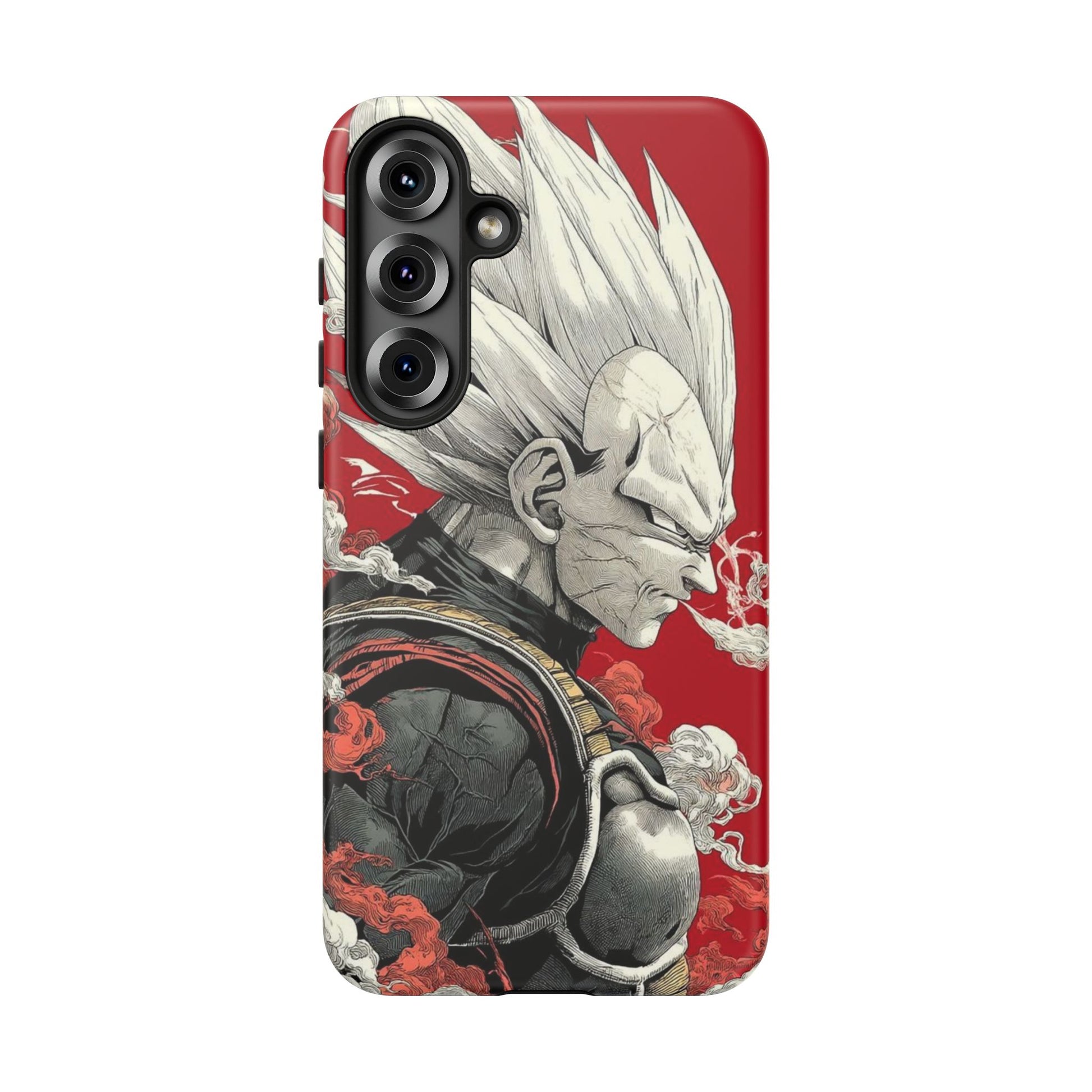 Dragon Ball Z Vegeta Anime Tough Cases for iPhones, Samsung, and Pixel