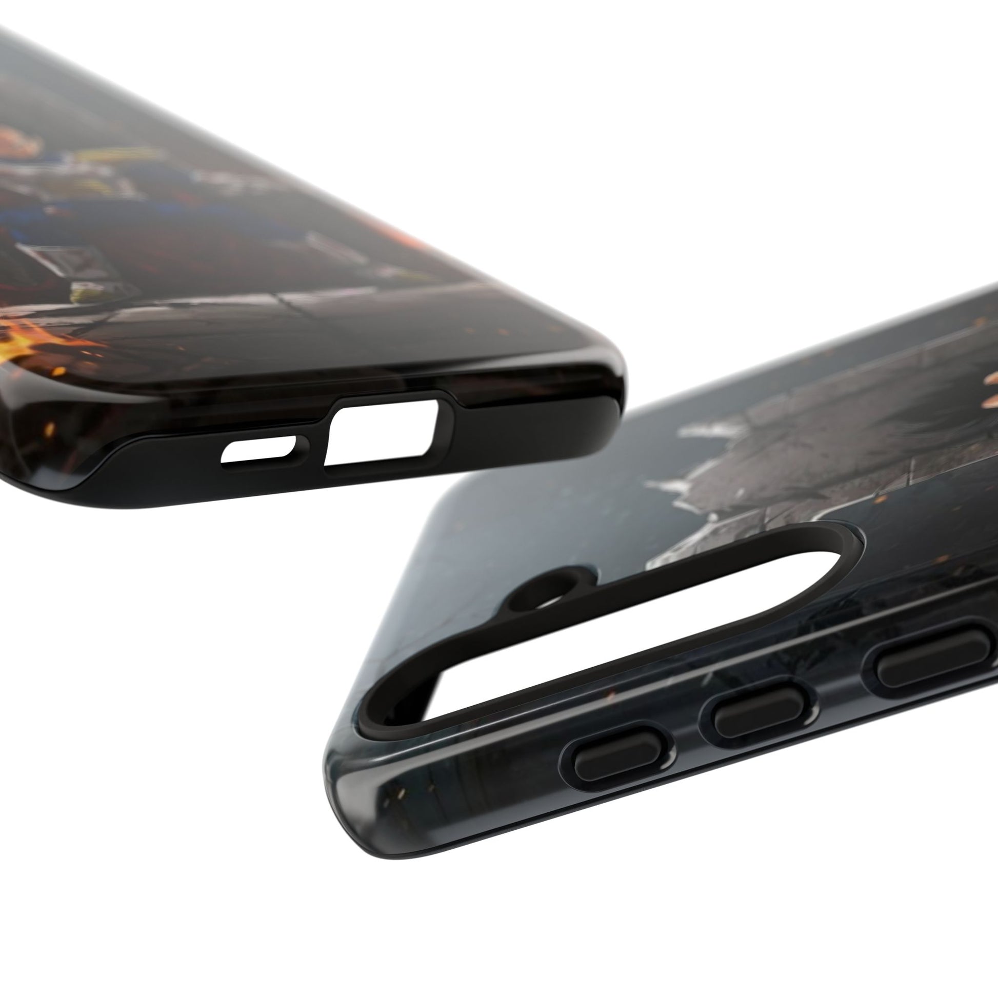 Vegeta on Throne DBZ Theme Tough Cases for iPhones, Samsung, and Pixel