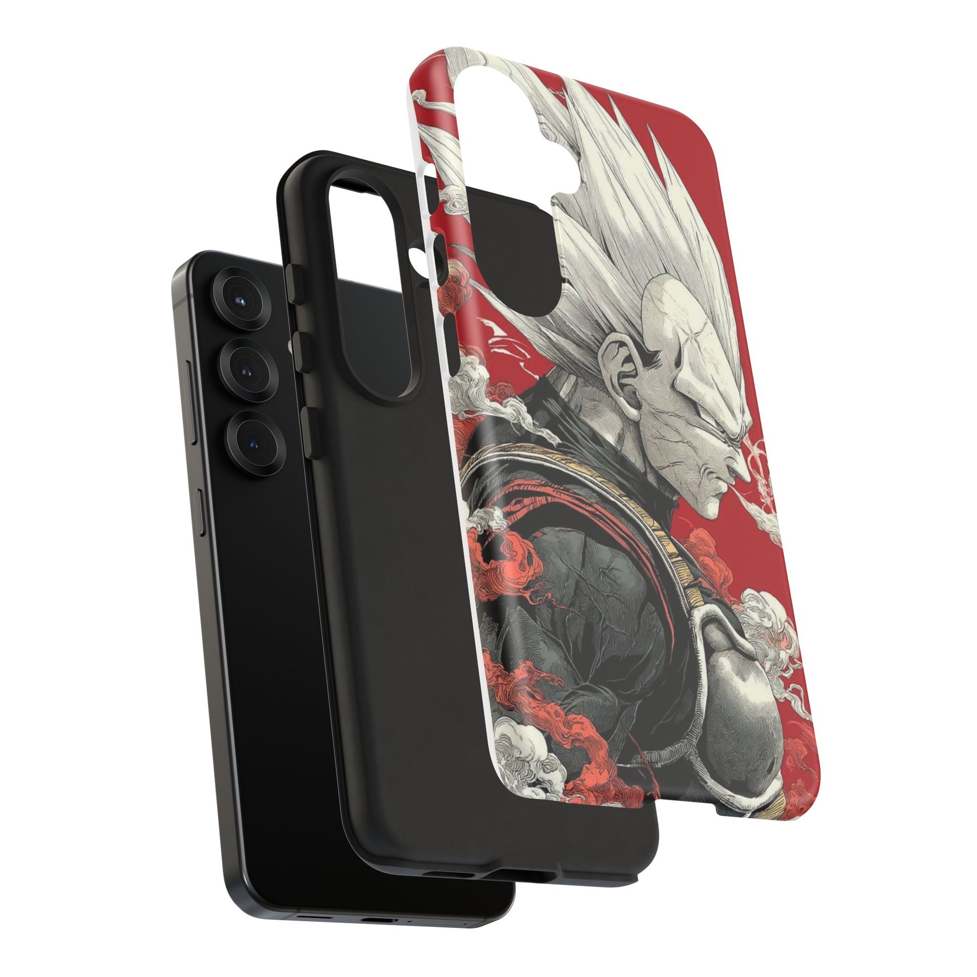 Dragon Ball Z Vegeta Anime Tough Cases for iPhones, Samsung, and Pixel