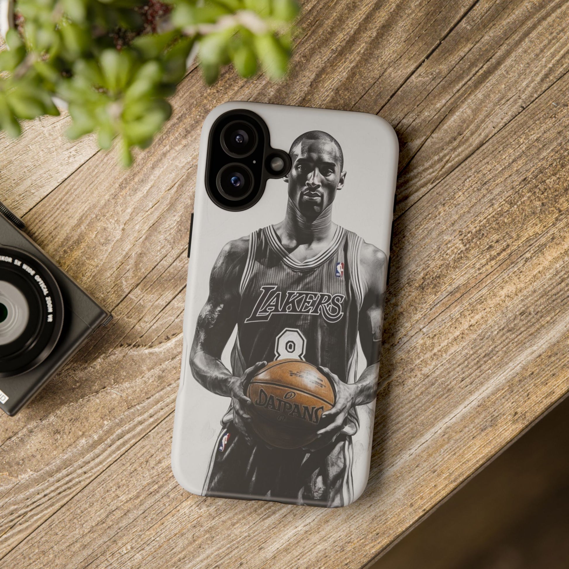 Kobe Basketball Art Tough Cases for iPhones, Samsung, and Pixel