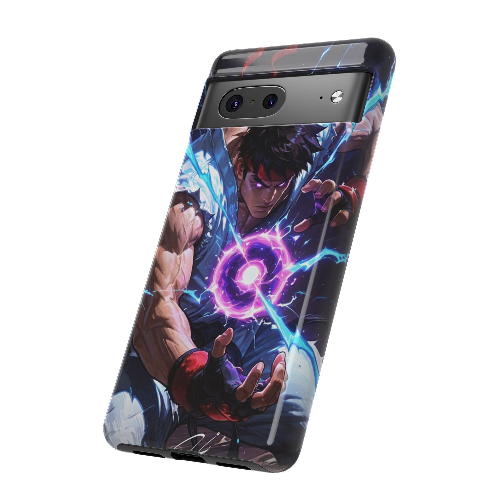 Street Fighter Ryu Gamer Art Tough Cases for iPhones, Samsung, and Pixel