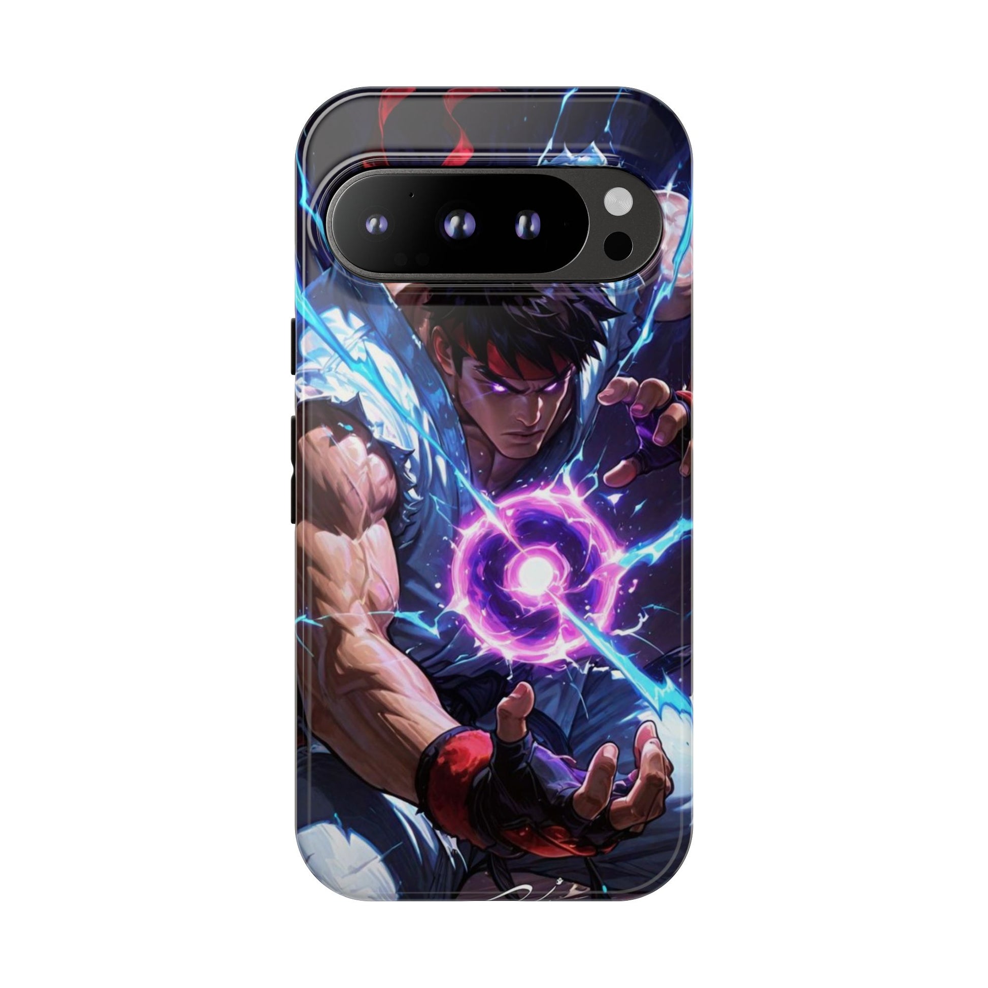Street Fighter Ryu Gamer Art Tough Cases for iPhones, Samsung, and Pixel