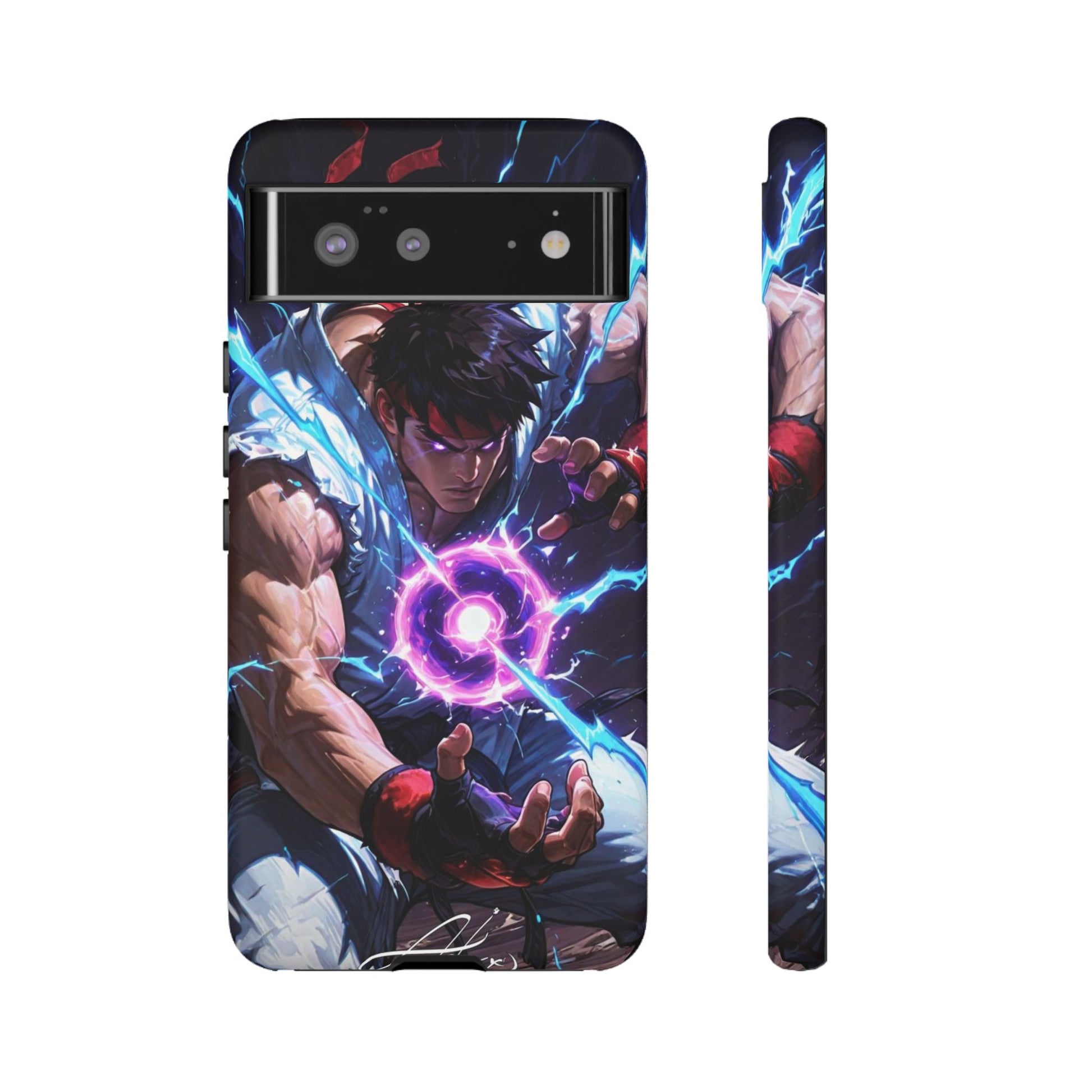 Street Fighter Ryu Gamer Art Tough Cases for iPhones, Samsung, and Pixel