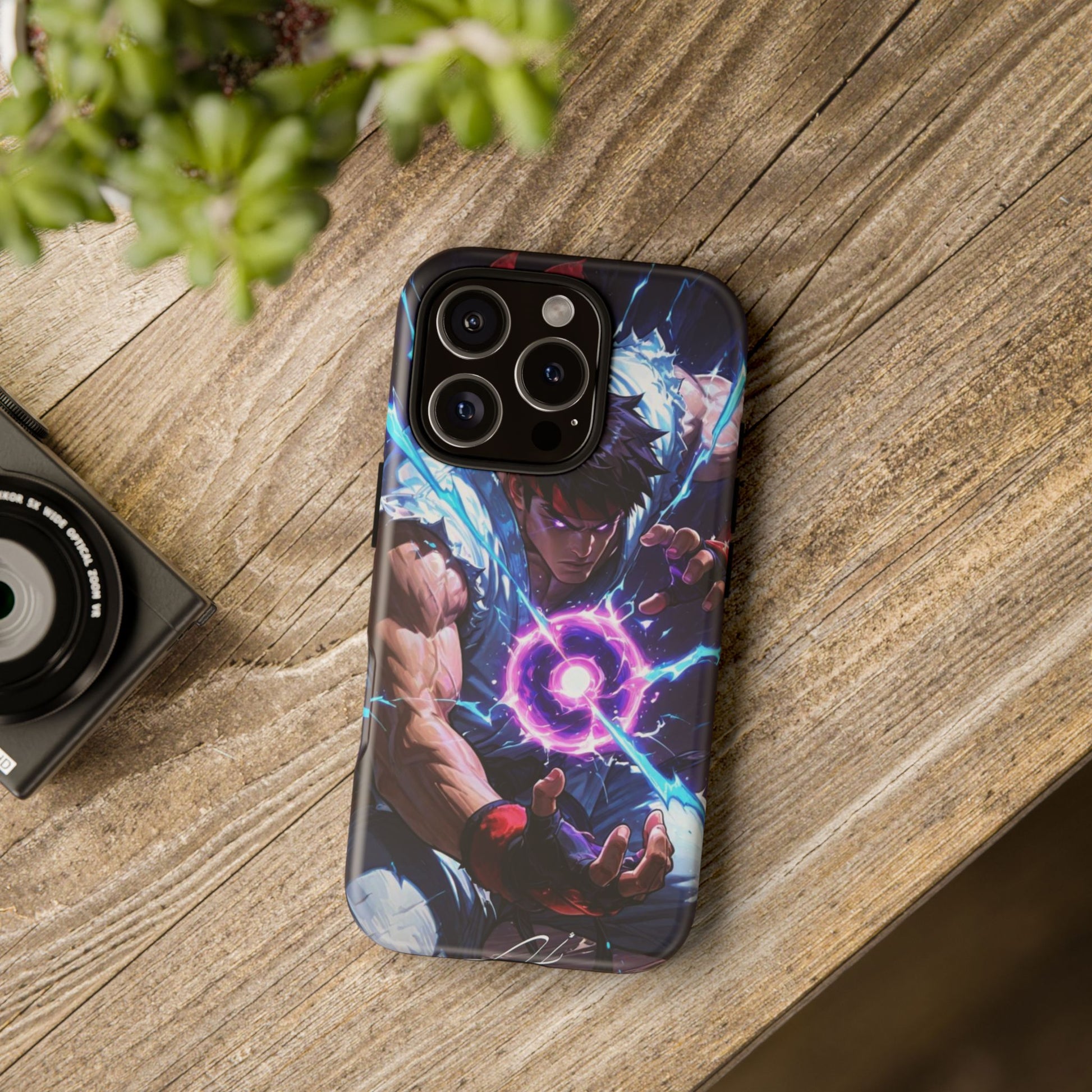 Street Fighter Ryu Gamer Art Tough Cases for iPhones, Samsung, and Pixel