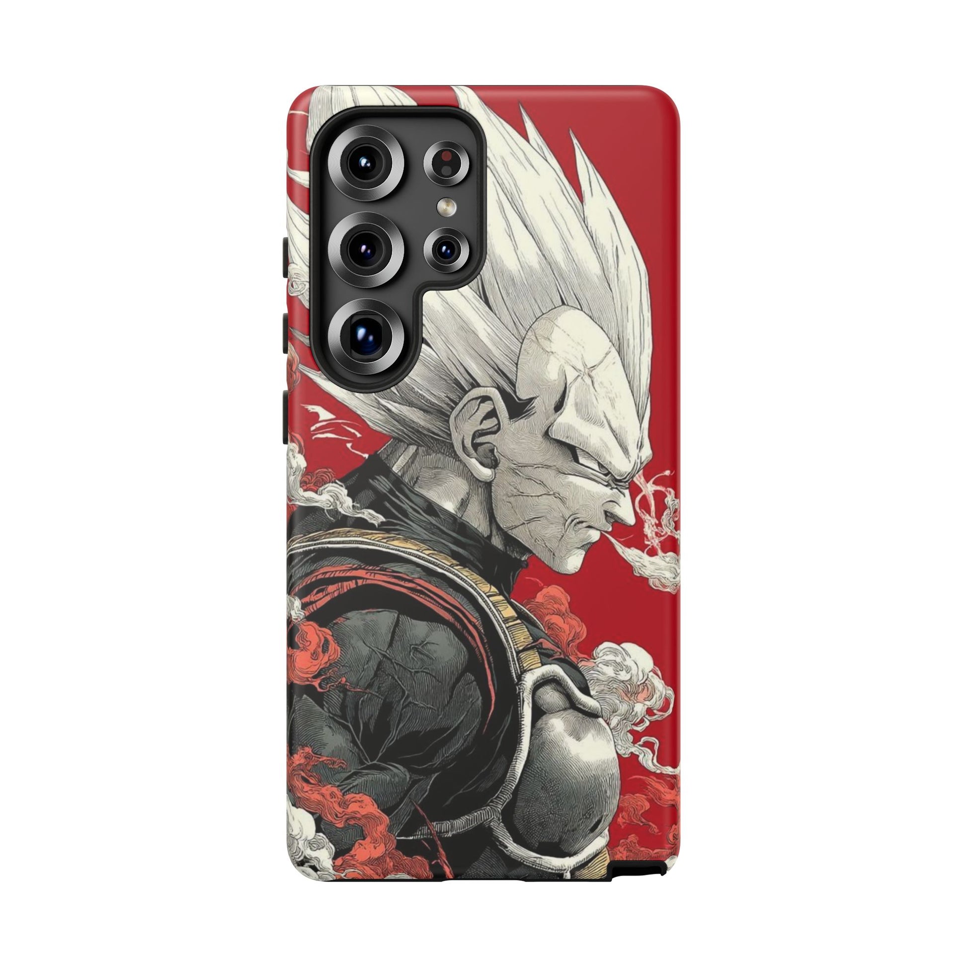 Dragon Ball Z Vegeta Anime Tough Cases for iPhones, Samsung, and Pixel