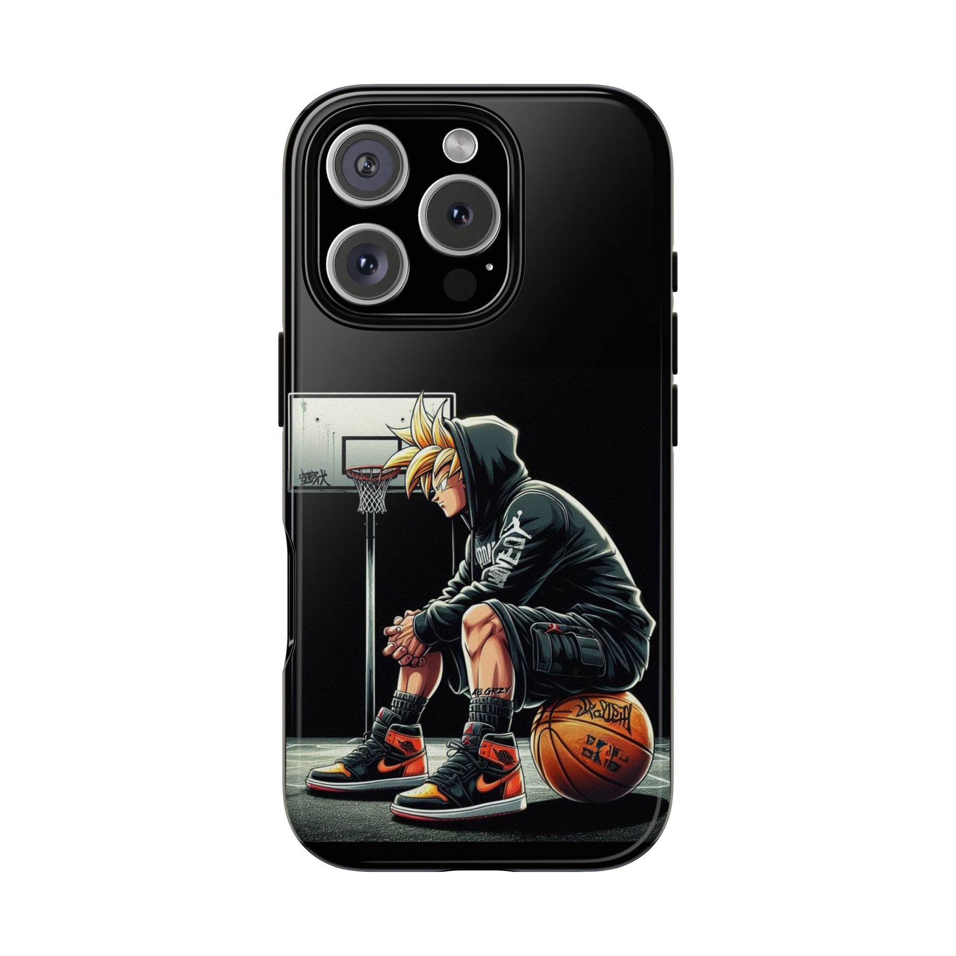 Son Goku Basketball Tough Cases for iPhones, Samsung, and Pixel
