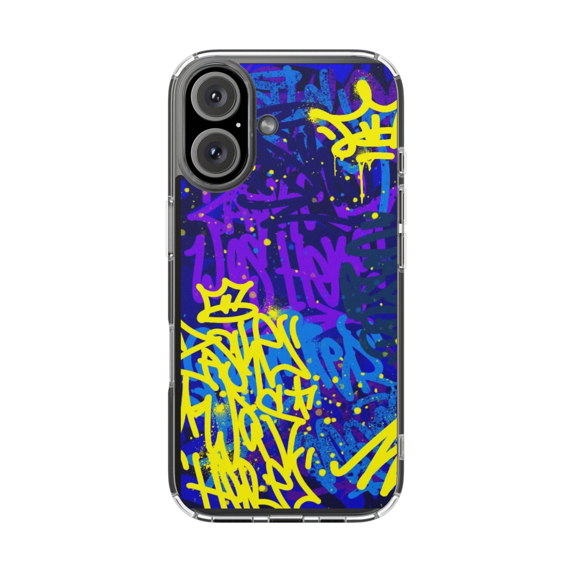 Phone Case, Graffiti Hip Hop Design for Select Iphones and Samsung, Clear Cover,
