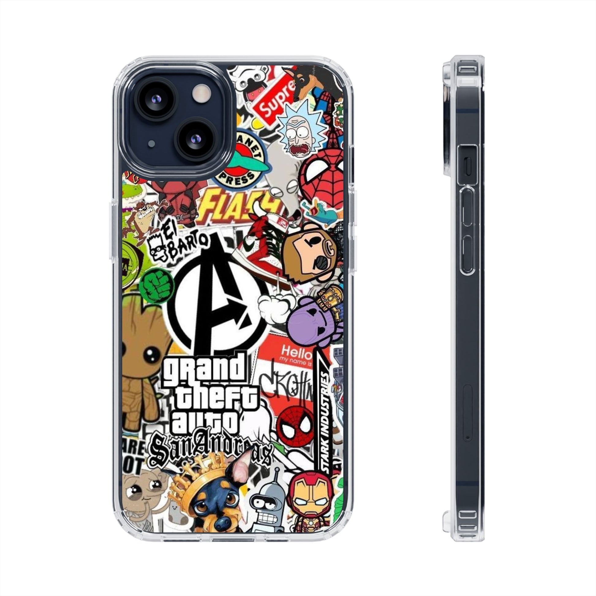 Phone Case, Sticker Bomb Design for iPhone and Samsung - Decal, Cover, Vinyl,
