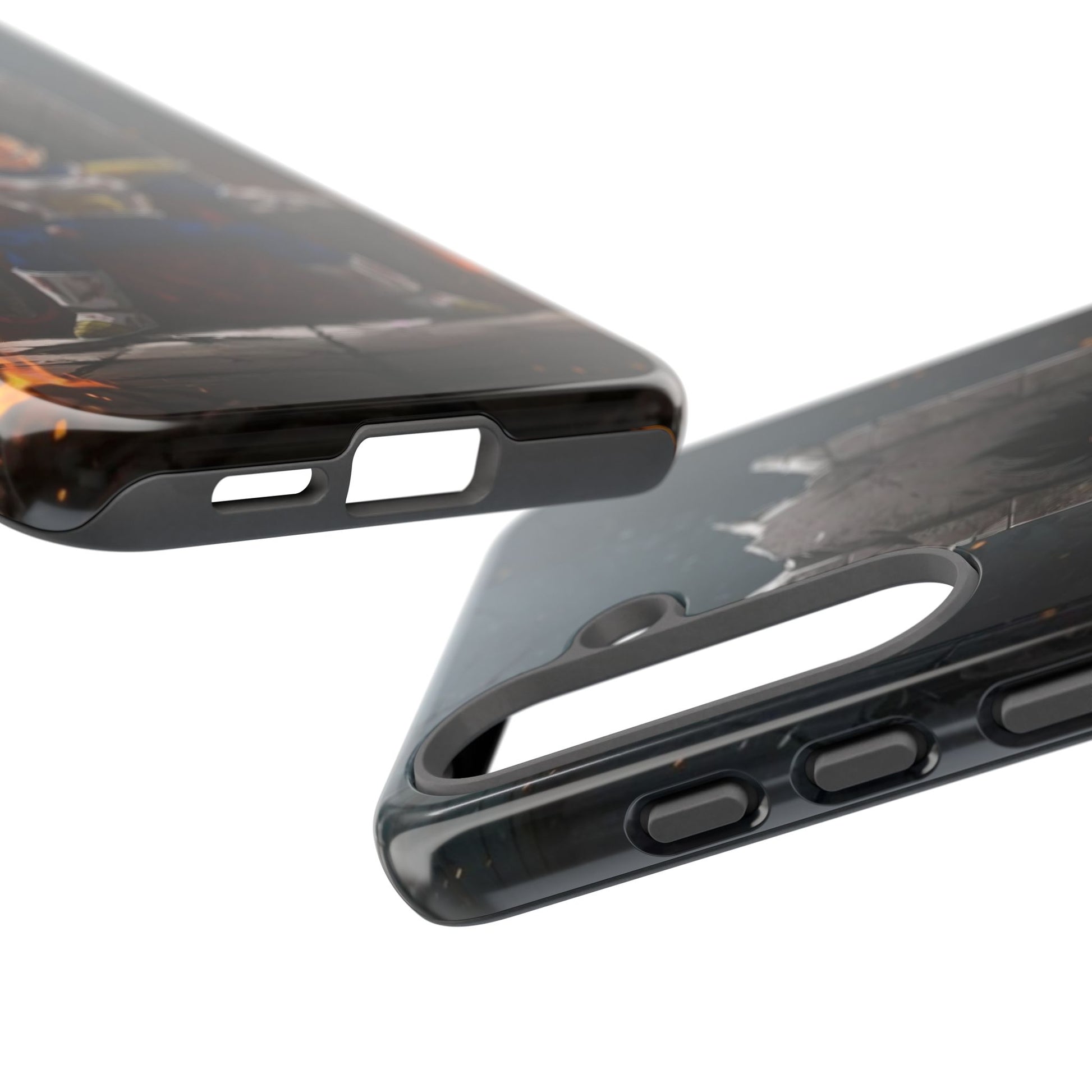 Vegeta on Throne DBZ Theme Tough Cases for iPhones, Samsung, and Pixel