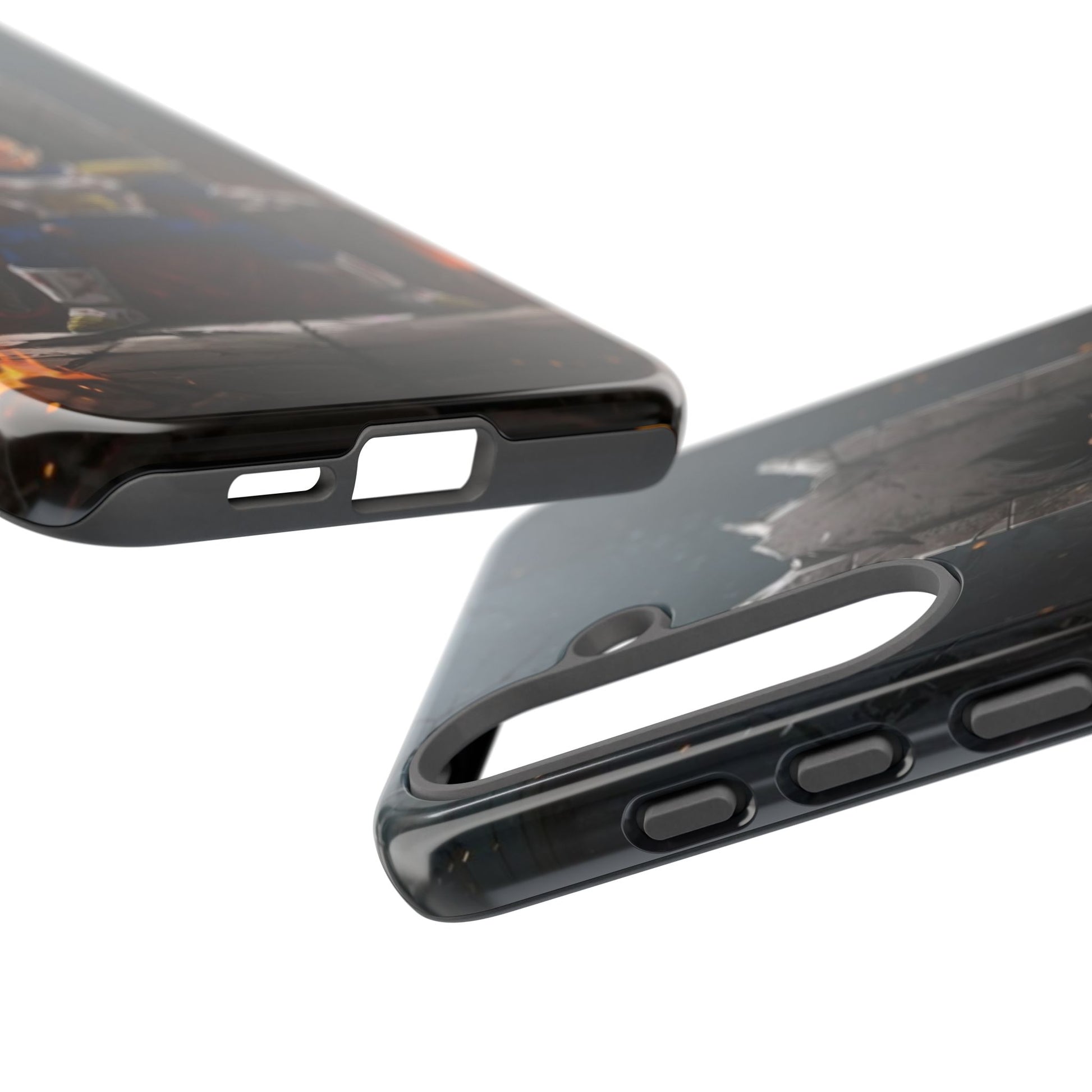 Vegeta on Throne DBZ Theme Tough Cases for iPhones, Samsung, and Pixel