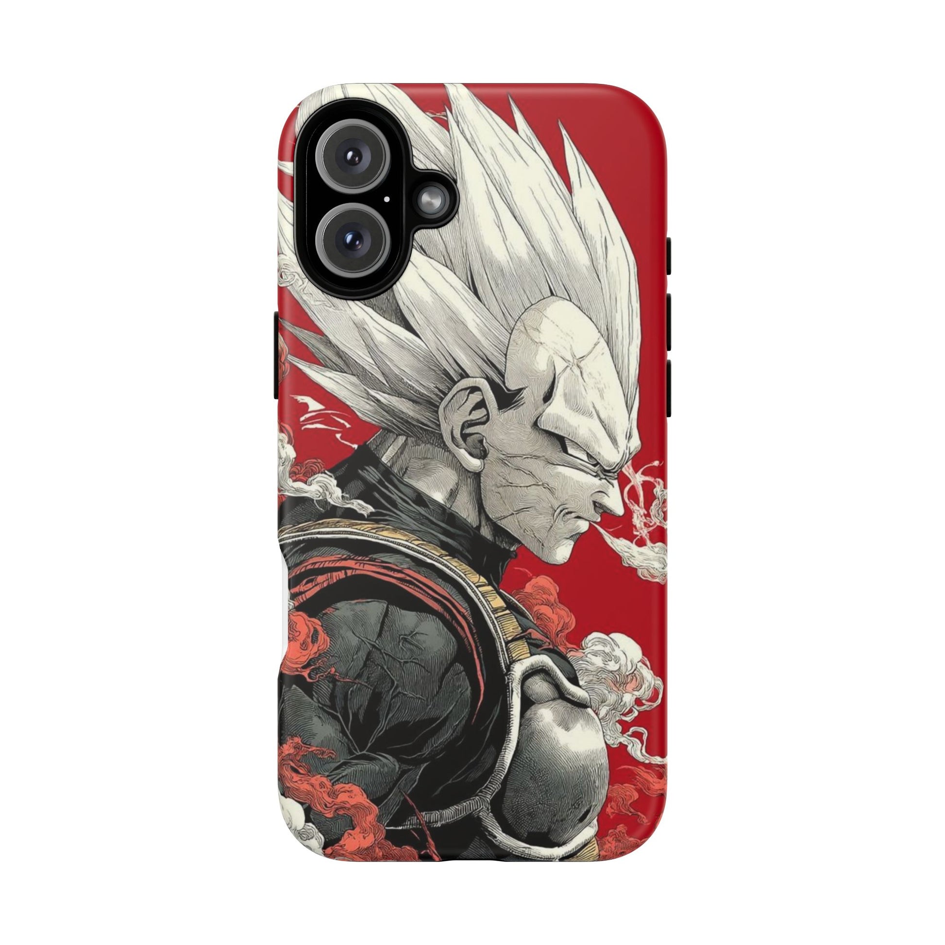 Dragon Ball Z Vegeta Anime Tough Cases for iPhones, Samsung, and Pixel