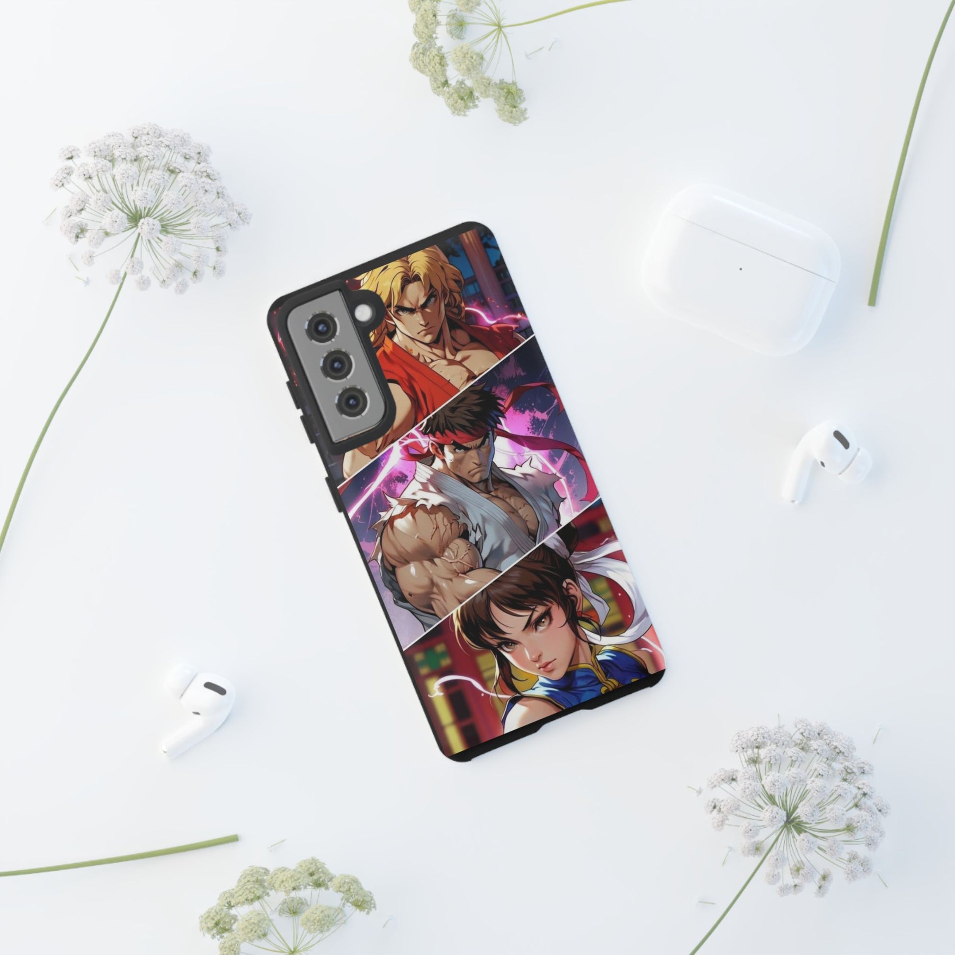 Street Fighter Gamer Theme Tough Cases for iPhones, Samsung, and Pixel