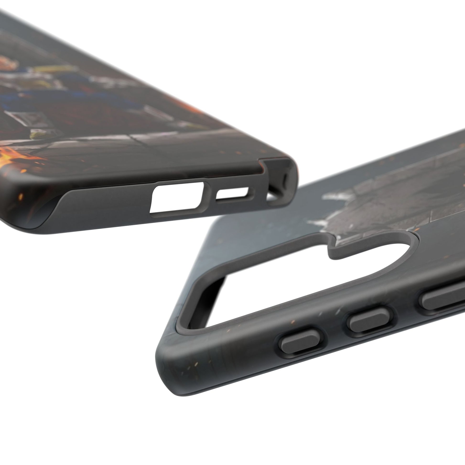 Vegeta on Throne DBZ Theme Tough Cases for iPhones, Samsung, and Pixel