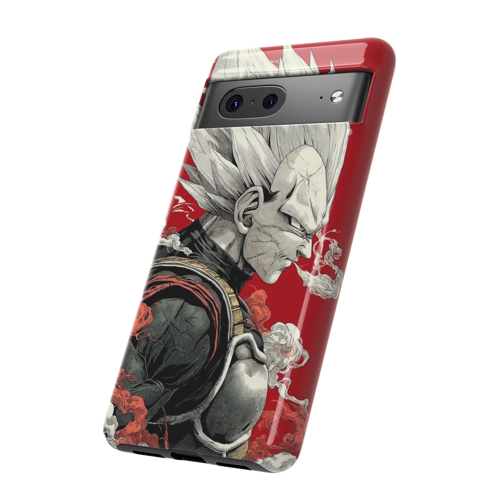 Dragon Ball Z Vegeta Anime Tough Cases for iPhones, Samsung, and Pixel