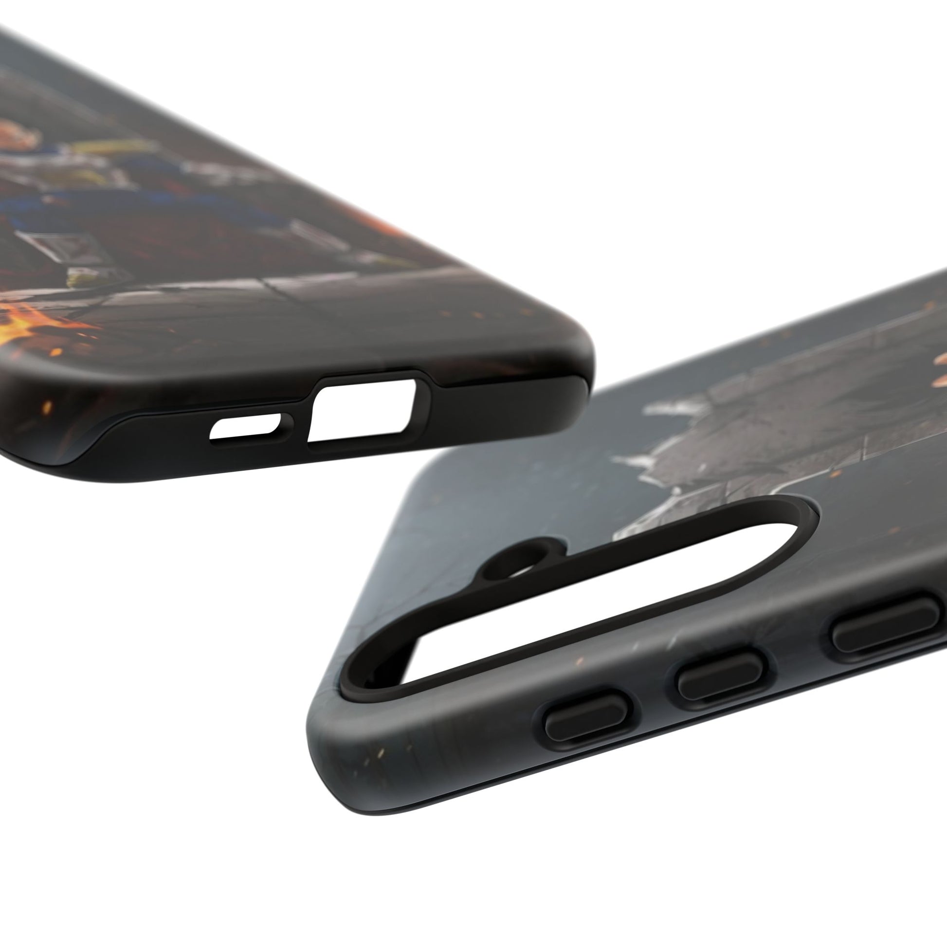 Vegeta on Throne DBZ Theme Tough Cases for iPhones, Samsung, and Pixel