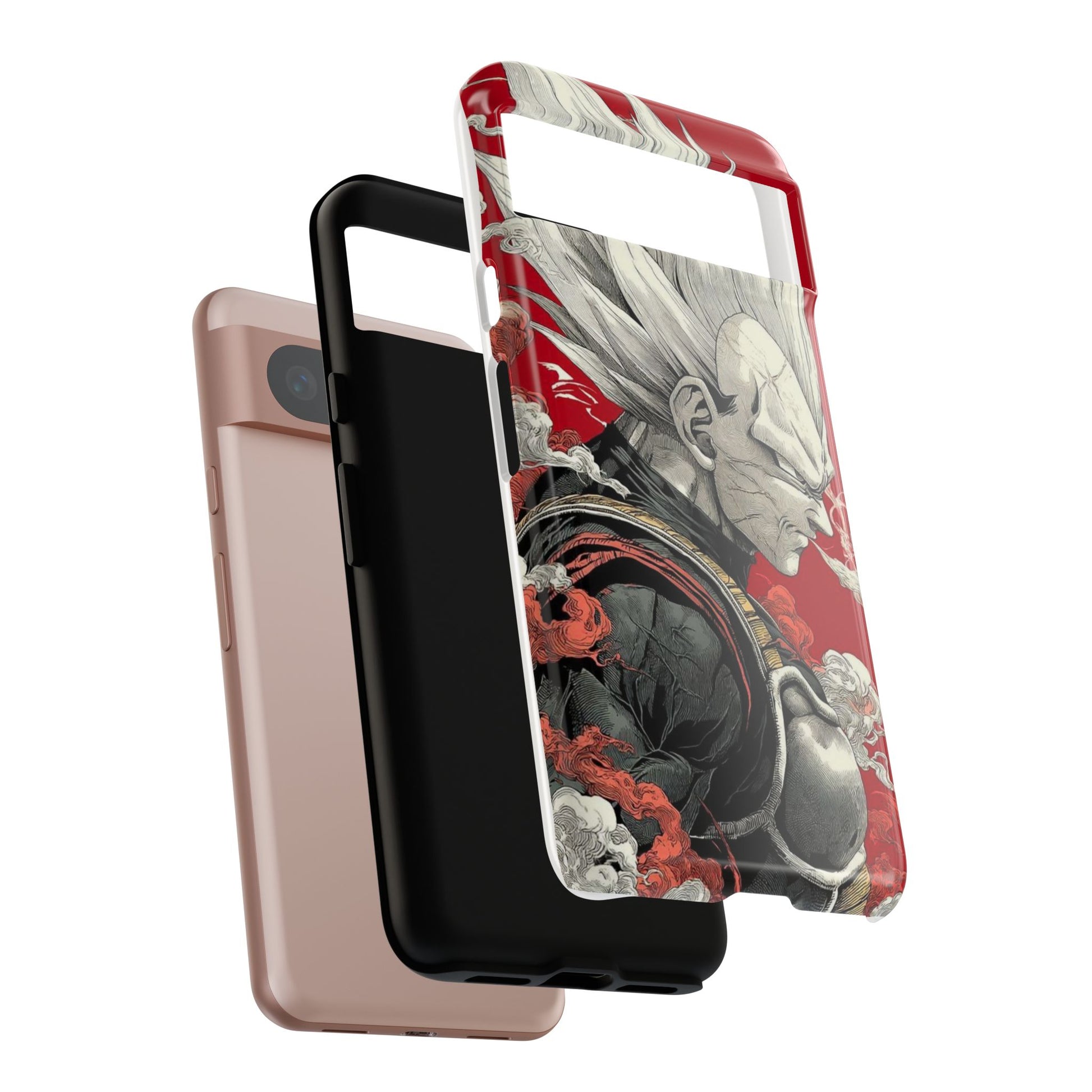 Dragon Ball Z Vegeta Anime Tough Cases for iPhones, Samsung, and Pixel