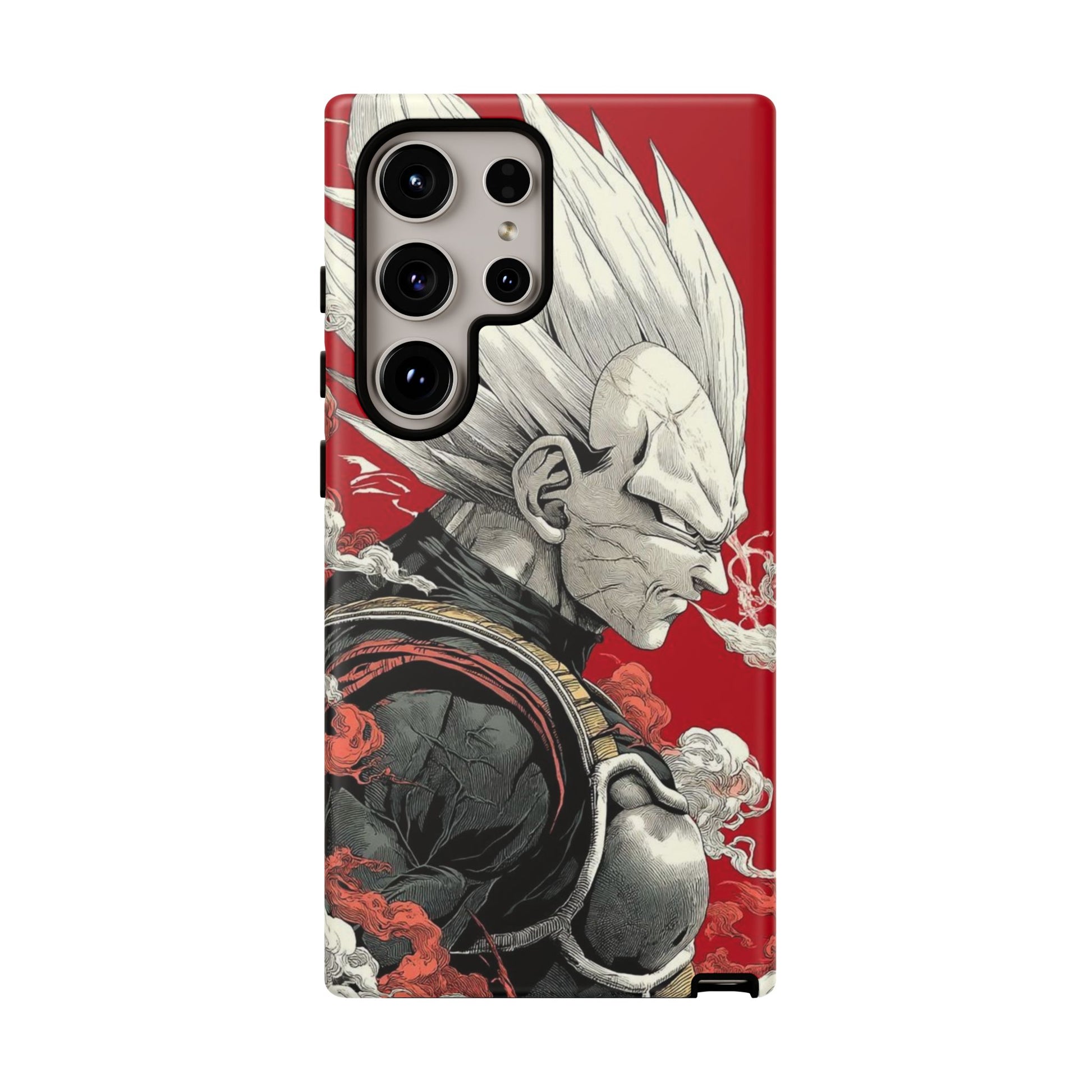 Dragon Ball Z Vegeta Anime Tough Cases for iPhones, Samsung, and Pixel
