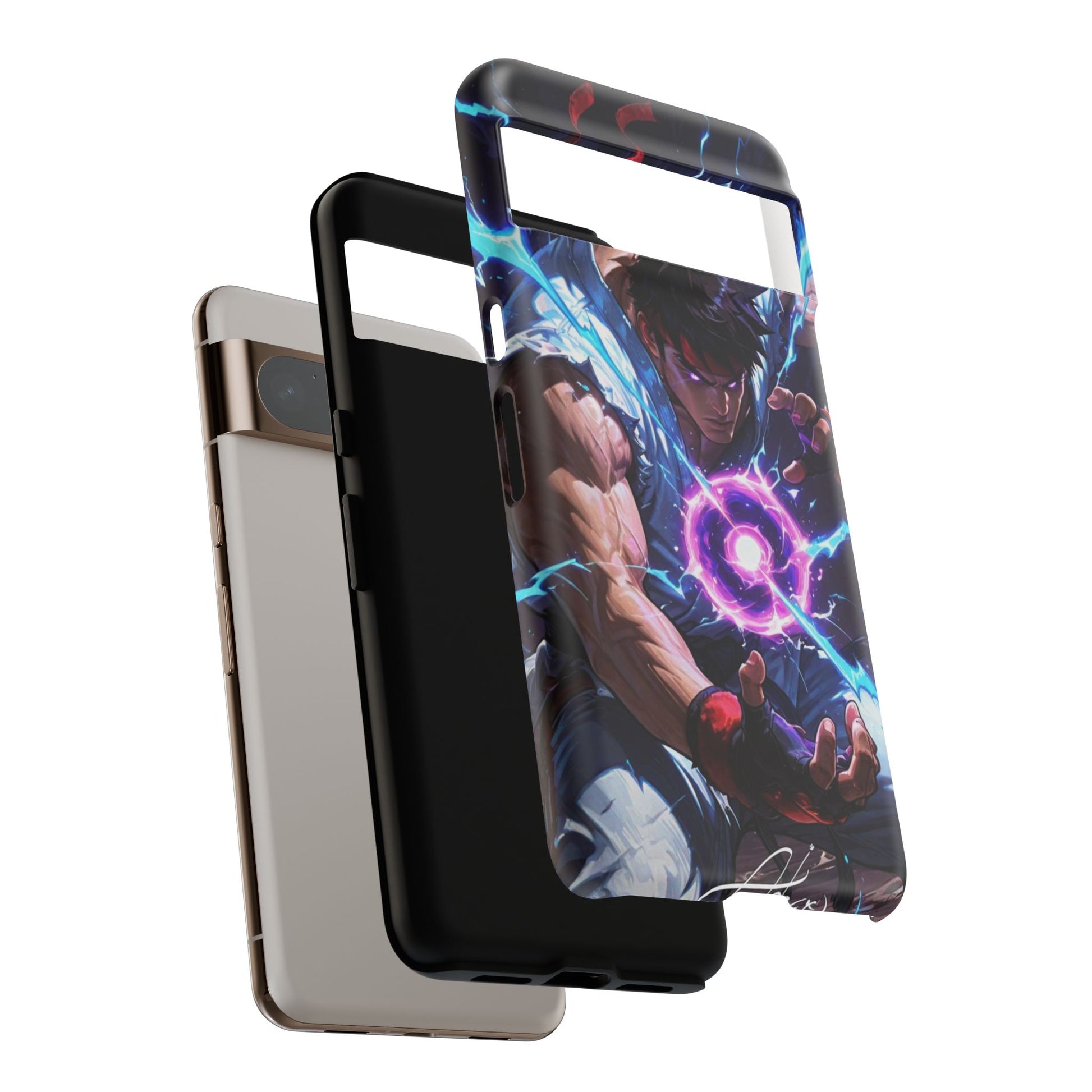 Street Fighter Ryu Gamer Art Tough Cases for iPhones, Samsung, and Pixel