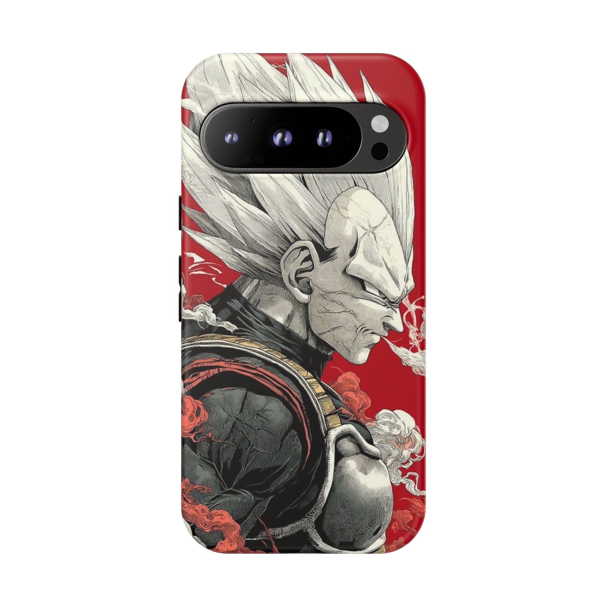 Dragon Ball Z Vegeta Anime Tough Cases for iPhones, Samsung, and Pixel