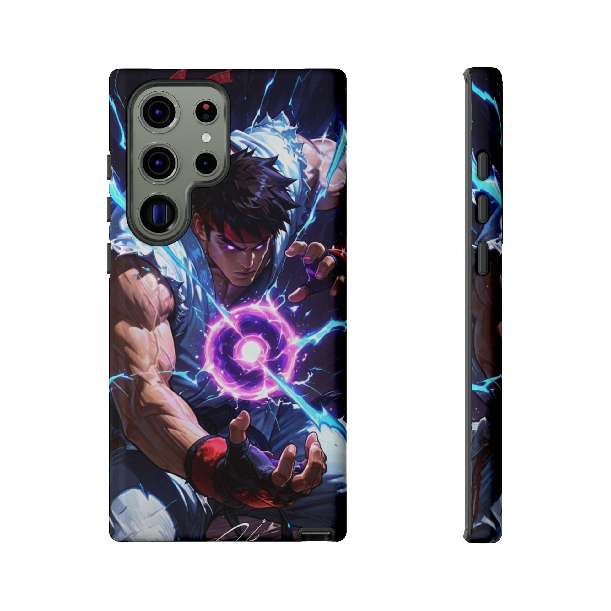 Street Fighter Ryu Gamer Art Tough Cases for iPhones, Samsung, and Pixel