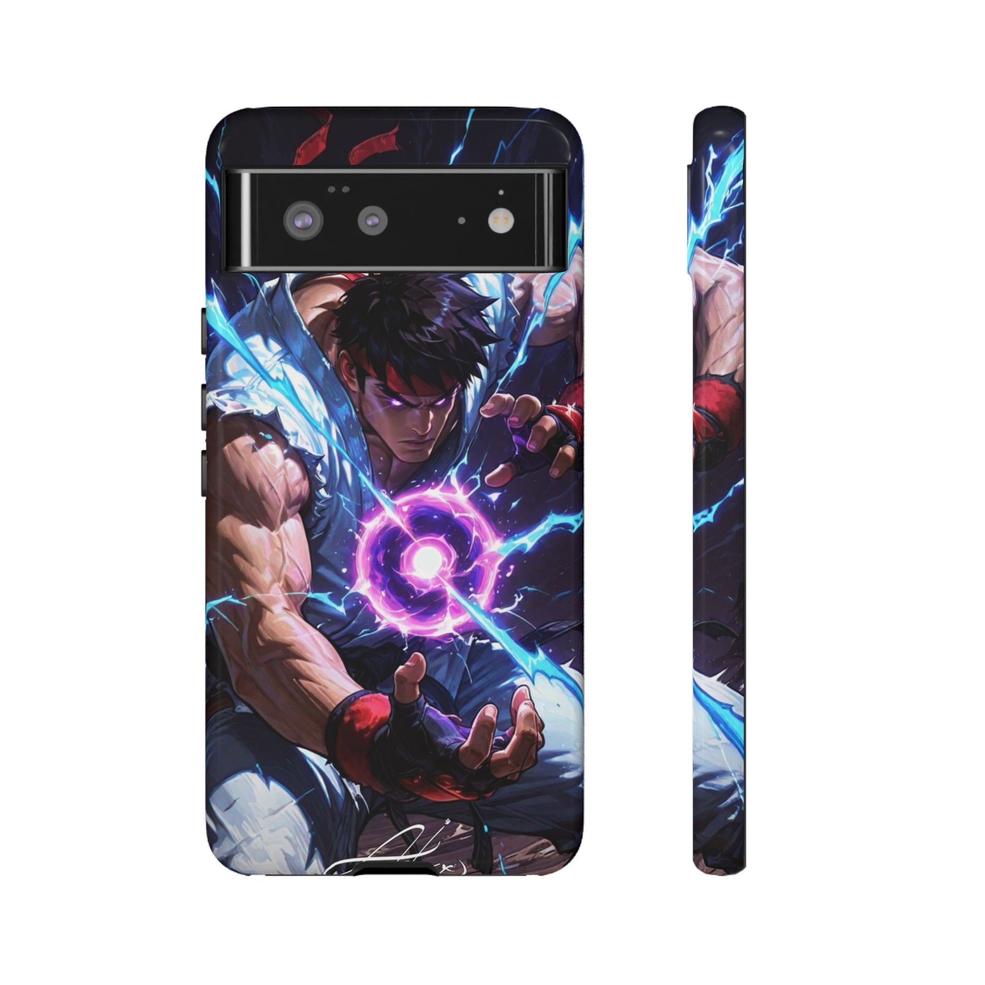Street Fighter Ryu Gamer Art Tough Cases for iPhones, Samsung, and Pixel