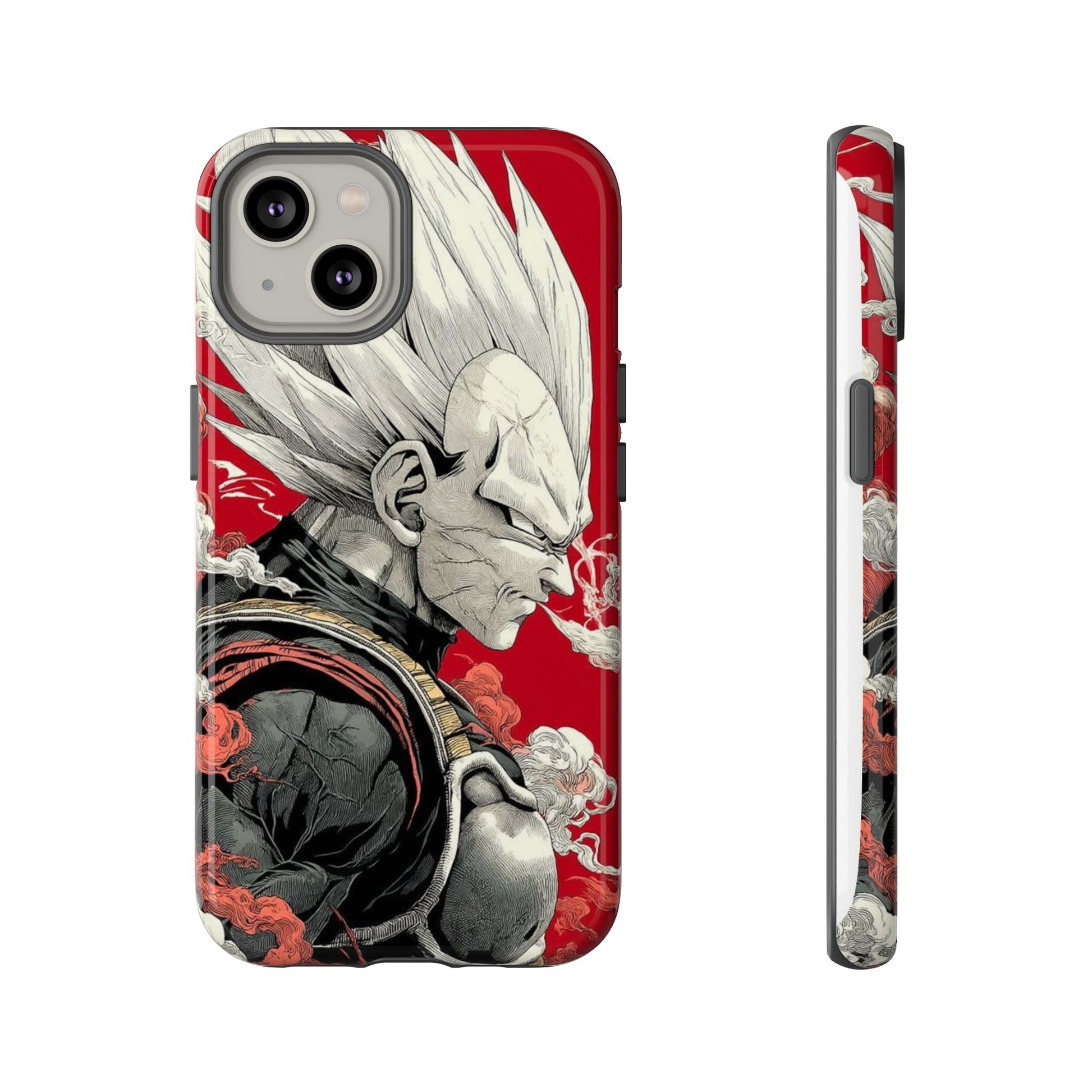 Dragon Ball Z Vegeta Anime Tough Cases for iPhones, Samsung, and Pixel