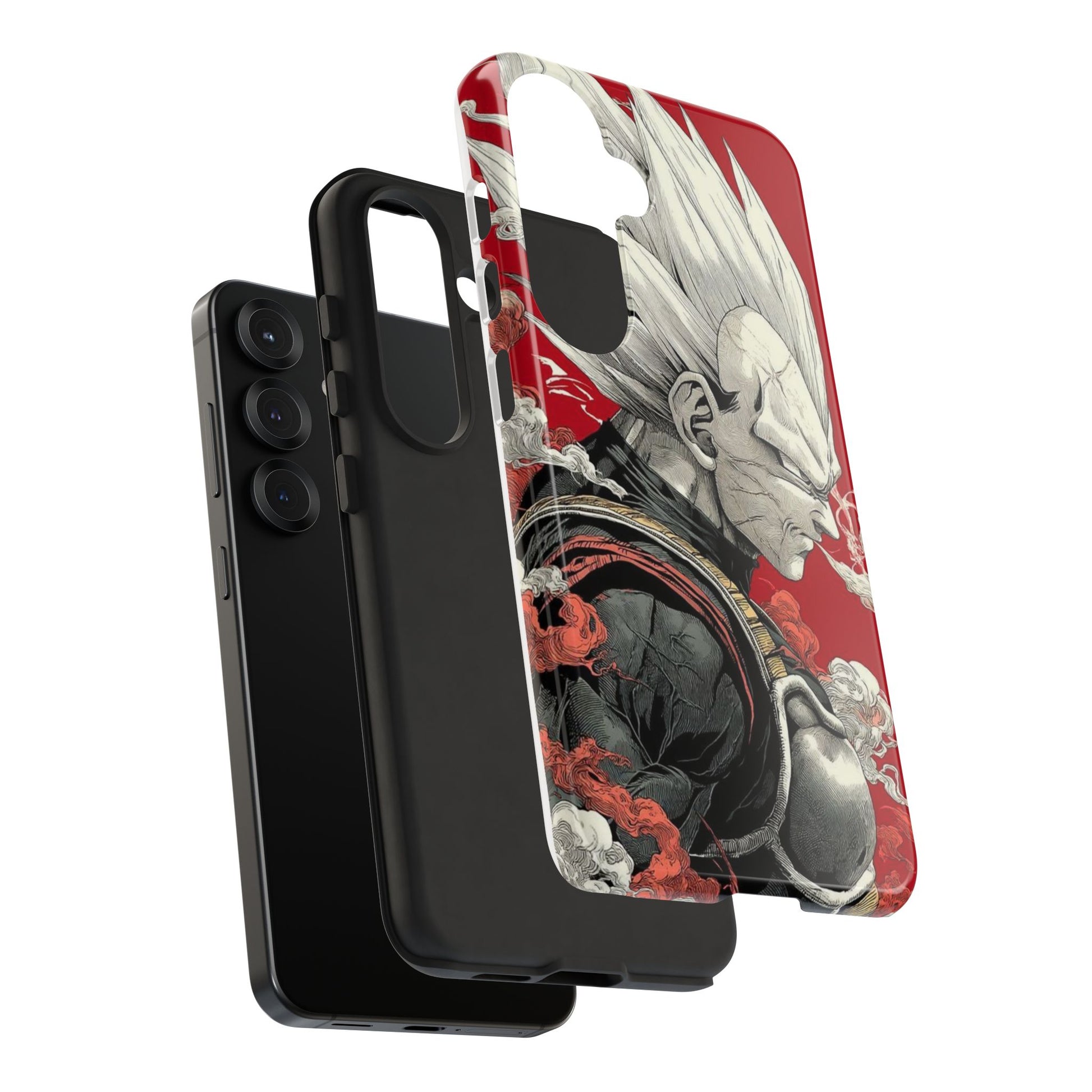 Dragon Ball Z Vegeta Anime Tough Cases for iPhones, Samsung, and Pixel