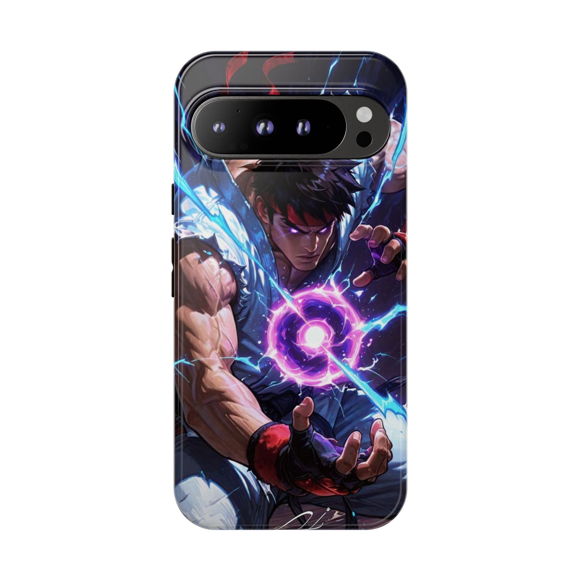 Street Fighter Ryu Gamer Art Tough Cases for iPhones, Samsung, and Pixel