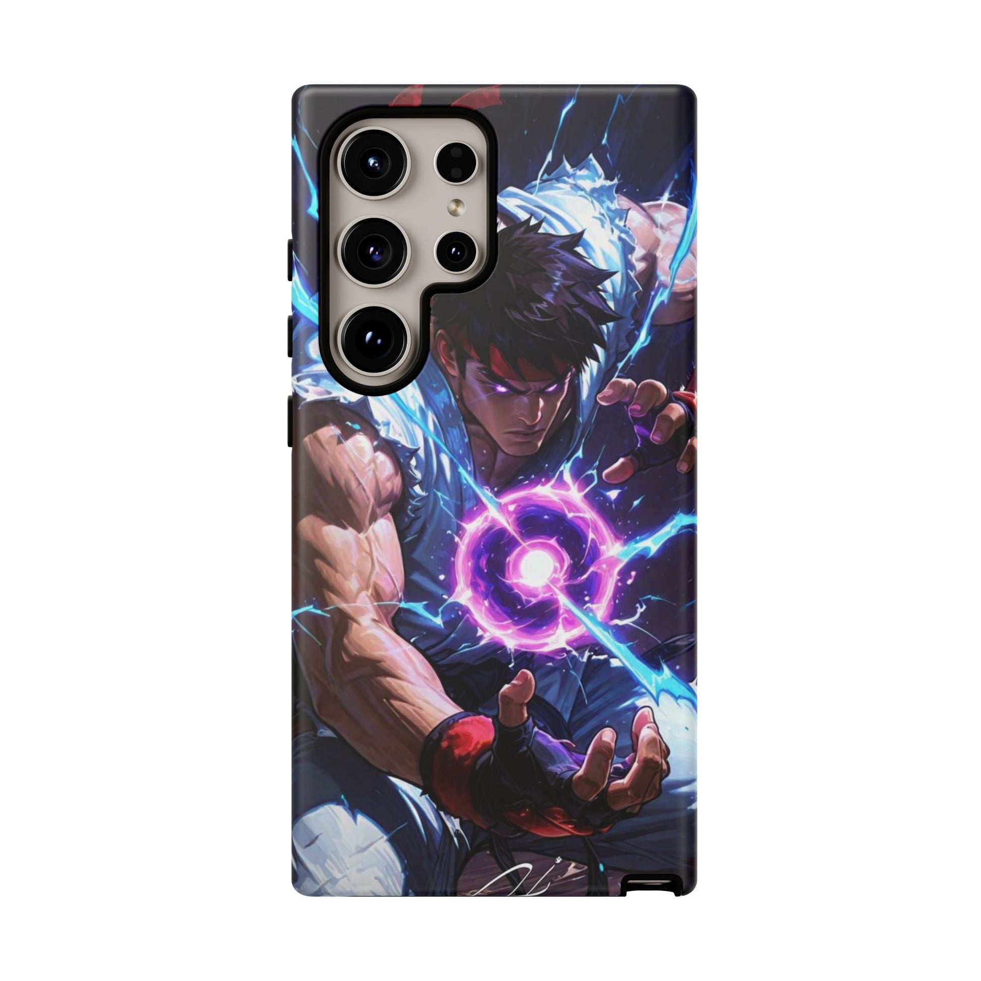 Street Fighter Ryu Gamer Art Tough Cases for iPhones, Samsung, and Pixel