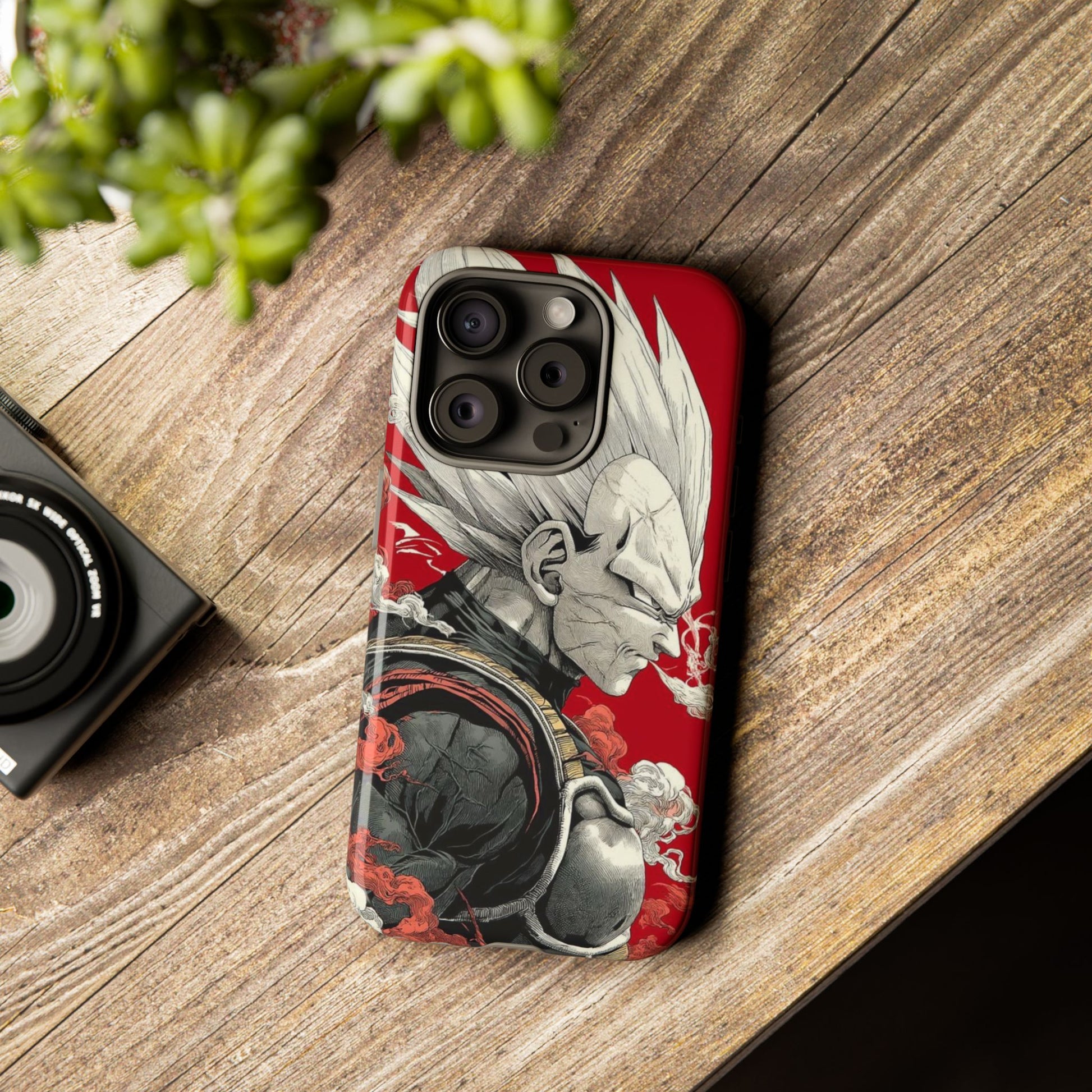Dragon Ball Z Vegeta Anime Tough Cases for iPhones, Samsung, and Pixel