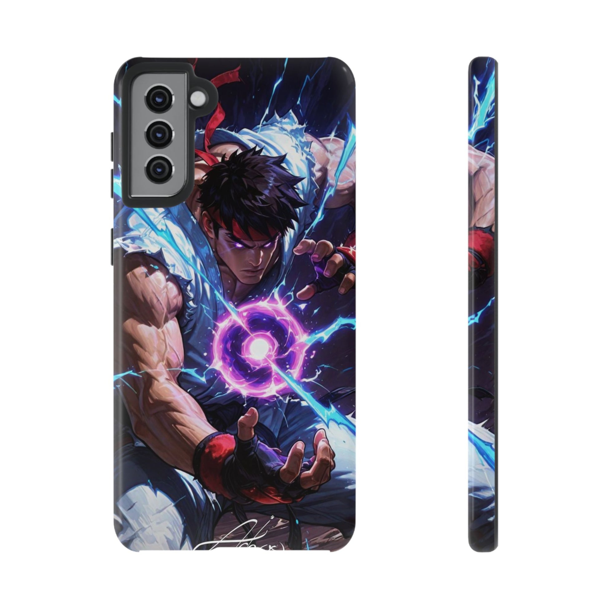 Street Fighter Ryu Gamer Art Tough Cases for iPhones, Samsung, and Pixel