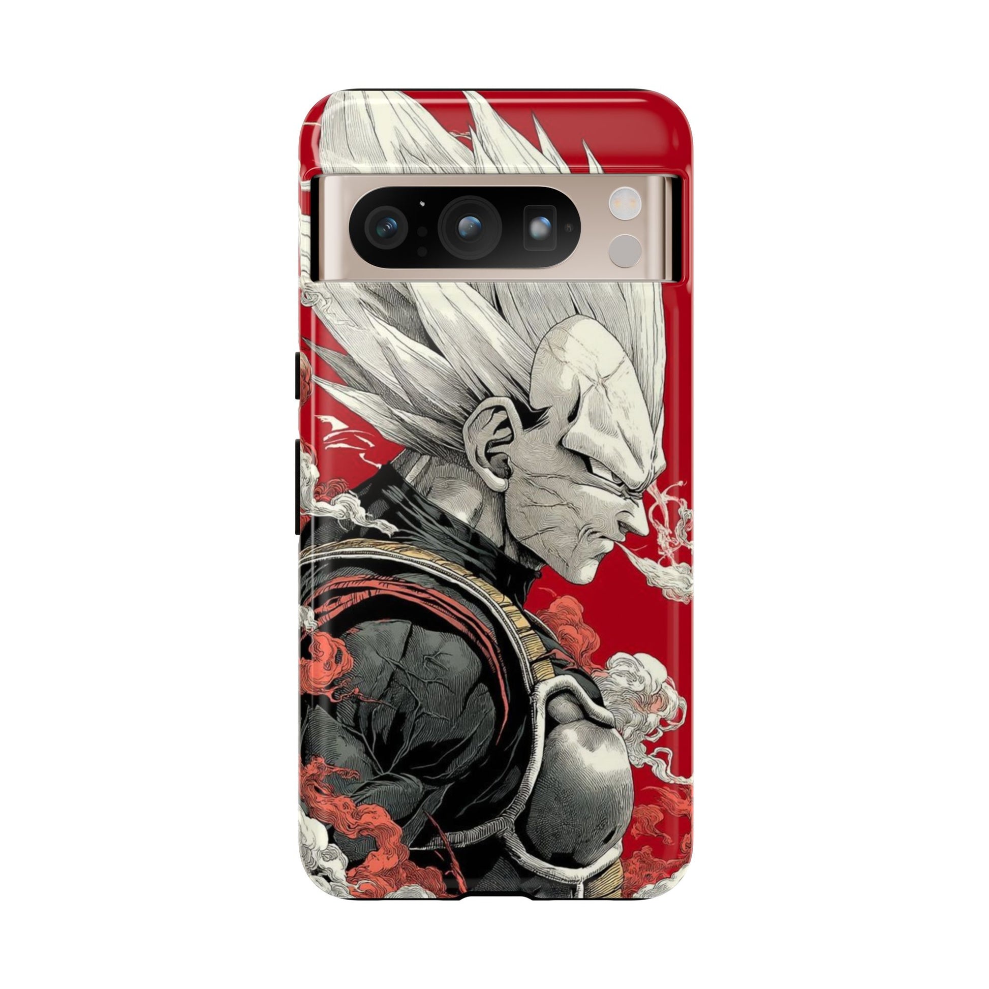Dragon Ball Z Vegeta Anime Tough Cases for iPhones, Samsung, and Pixel