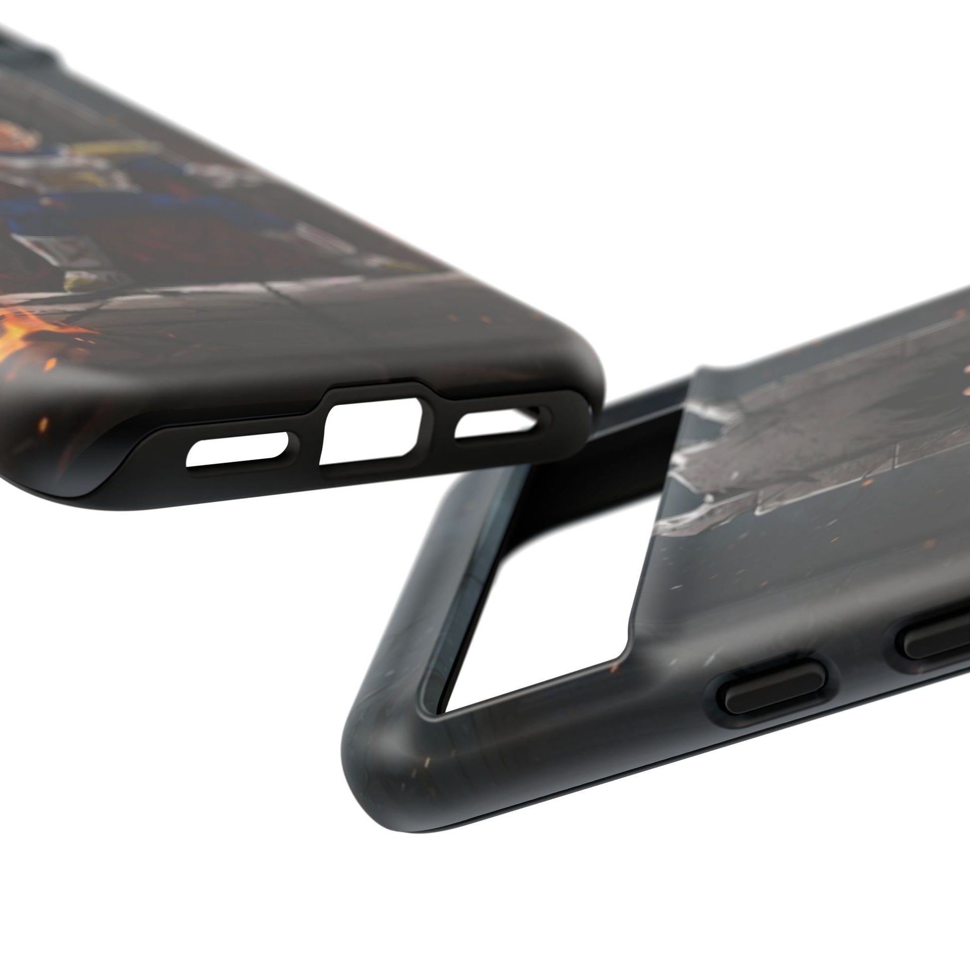 Vegeta on Throne DBZ Theme Tough Cases for iPhones, Samsung, and Pixel