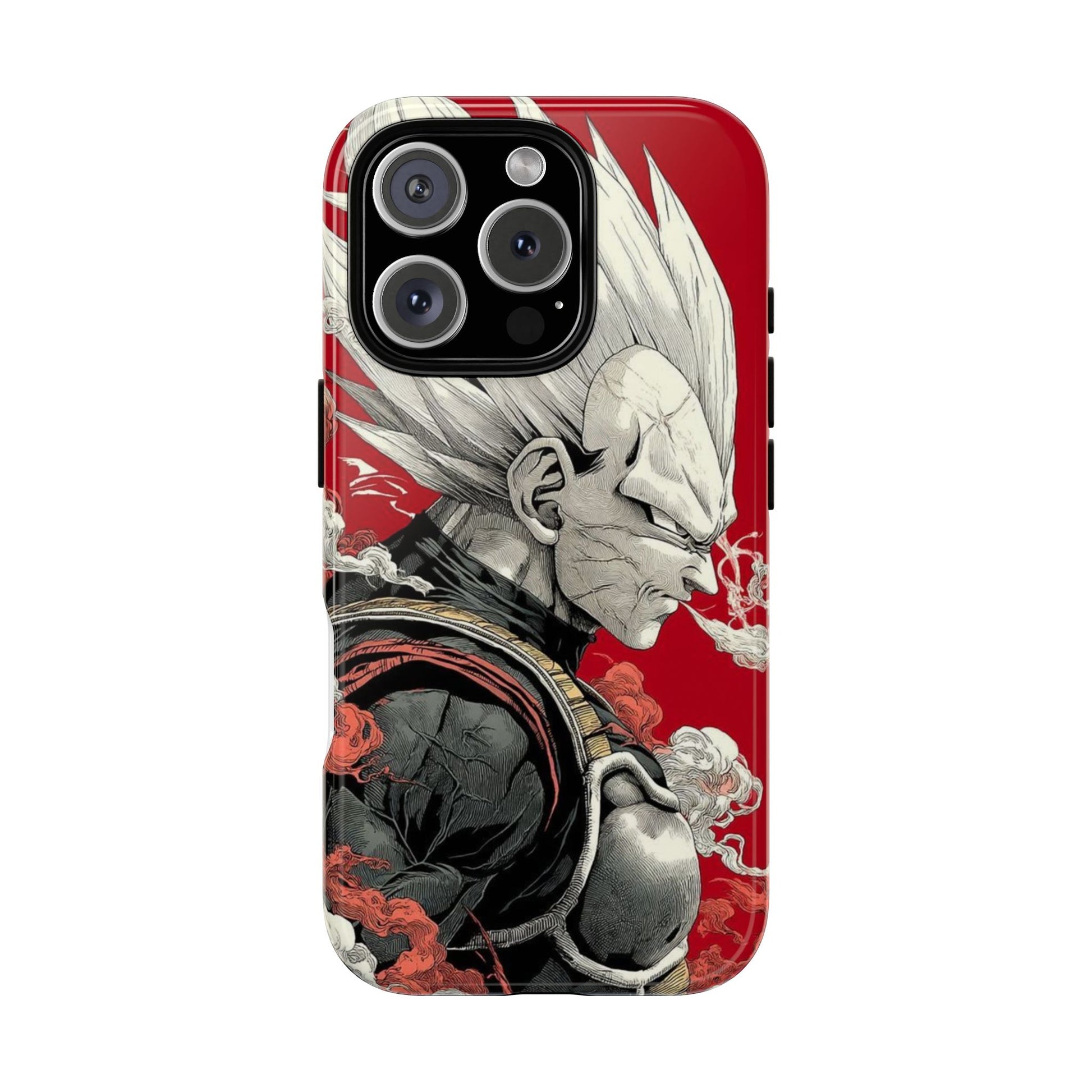 Dragon Ball Z Vegeta Anime Tough Cases for iPhones, Samsung, and Pixel