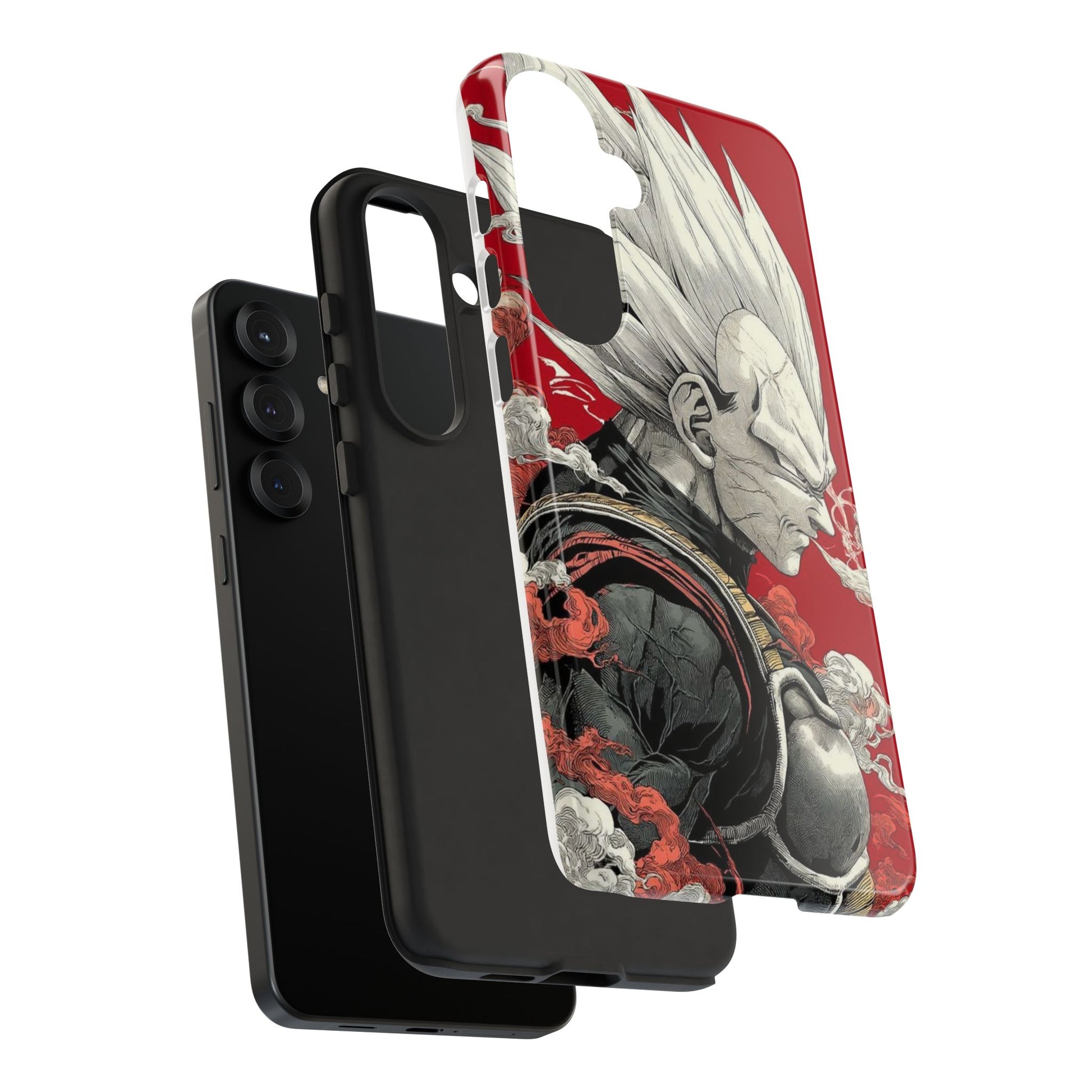 Dragon Ball Z Vegeta Anime Tough Cases for iPhones, Samsung, and Pixel