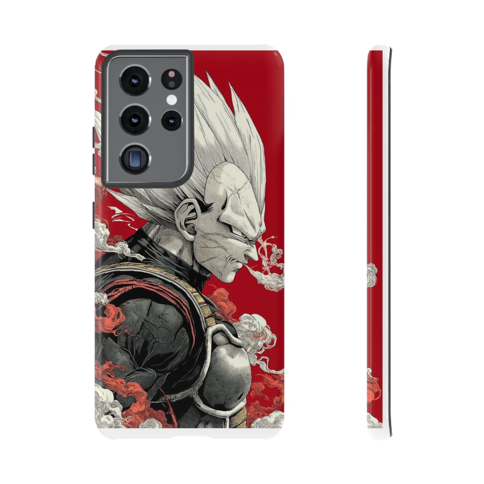 Dragon Ball Z Vegeta Anime Tough Cases for iPhones, Samsung, and Pixel