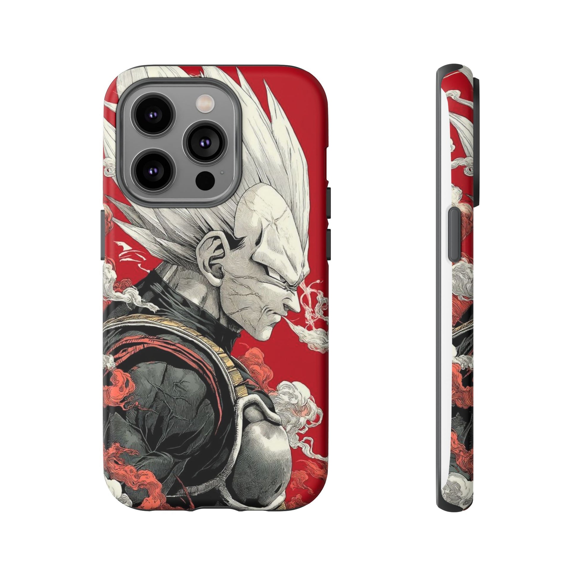 Dragon Ball Z Vegeta Anime Tough Cases for iPhones, Samsung, and Pixel